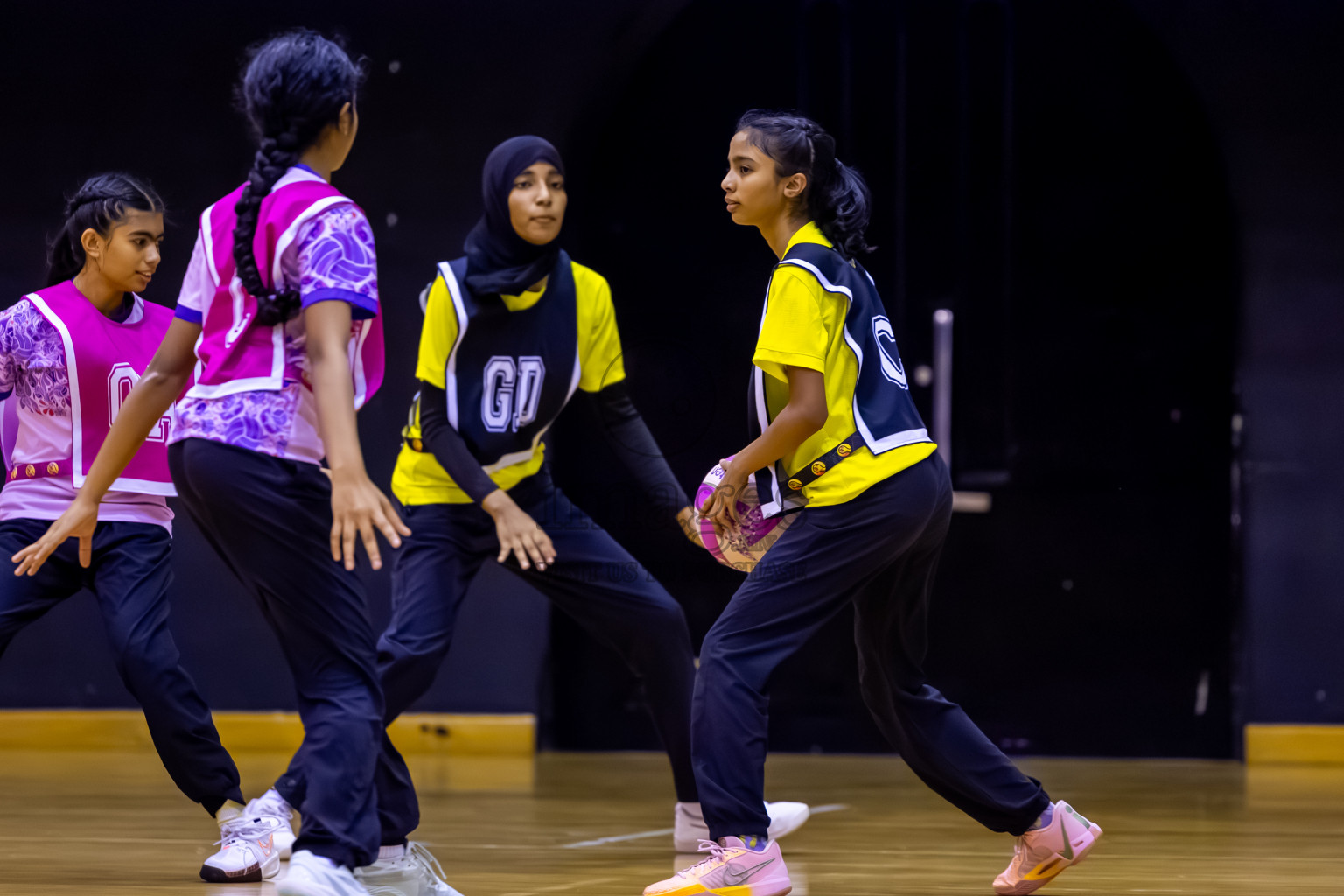 KYRC vs N Sports A in Day 5 of 24th Milo Netball Association Championship held in Social Center at Male', Maldives on Friday, 5th September 2025. Photos: Nausham Waheed / images.mv