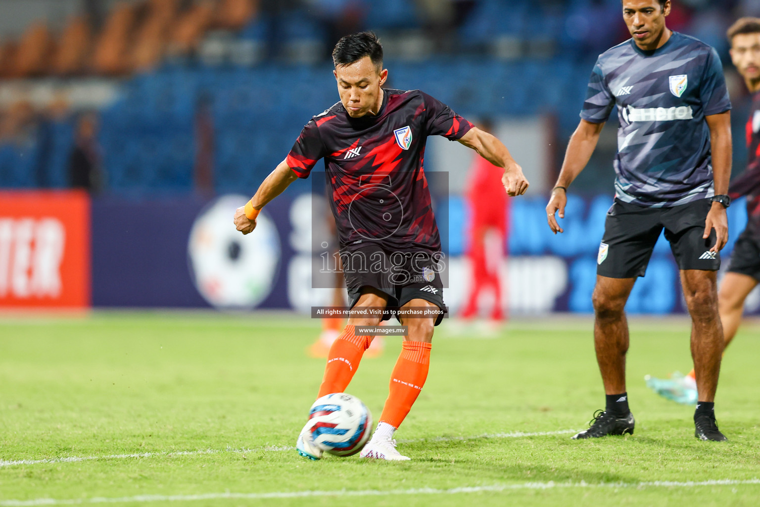 Nepal vs India in SAFF Championship 2023 held in Sree Kanteerava Stadium, Bengaluru, India, on Saturday, 24th June 2023. Photos: Nausham Waheed, Hassan Simah / images.mv