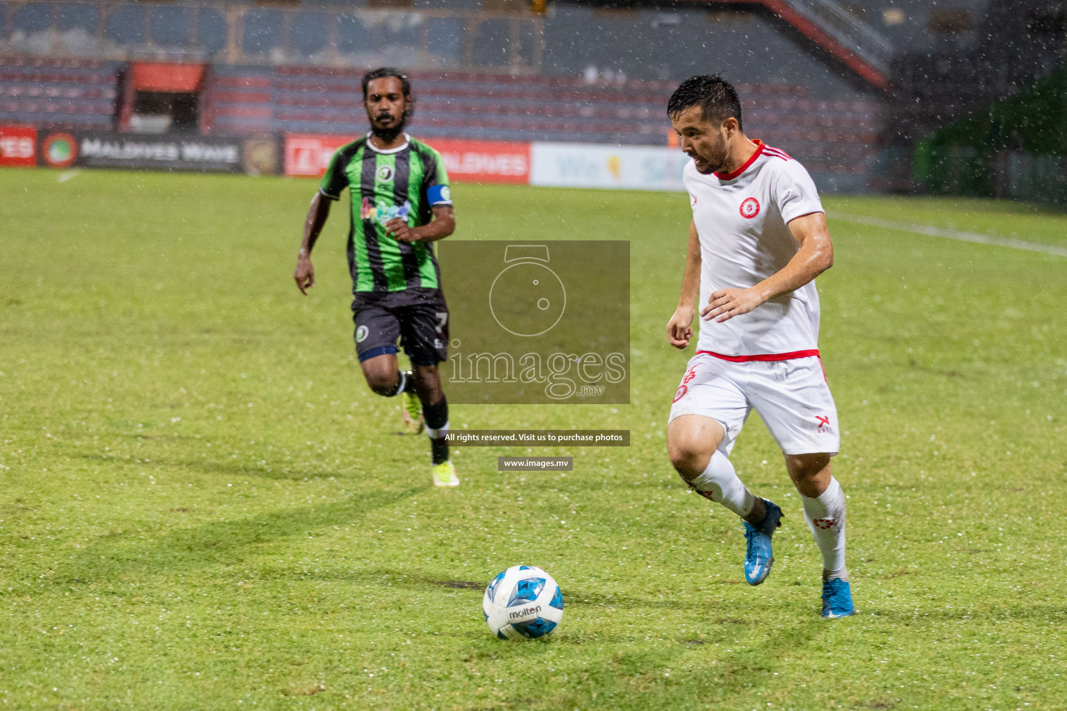 JJ Sports Club vs Buru Sports Club in the 2nd Division 2022 on 18th July 2022, held in National Football Stadium, Male', Maldives Photos: Hassan Simah / Images.mv