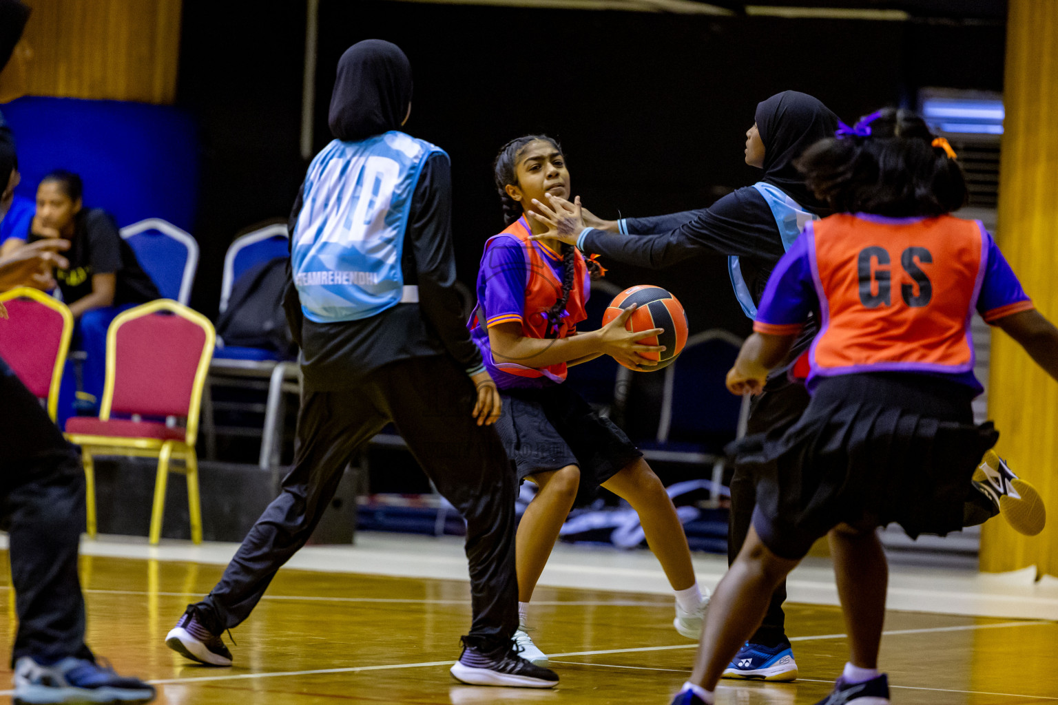 Day 14 of 25th Inter-School Netball Tournament was held in Social Center at Male', Maldives on Sunday, 25th August 2024. Photos: Nausham Waheed / images.mv