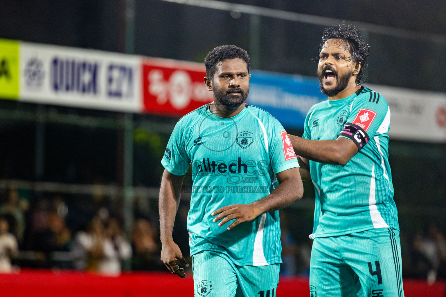 S Feydhoo vs S Meedhoo on Day 20 of Golden Futsal Challenge 2025 was held on Thursday, 23rd January 2025, in Hulhumale', Maldives. Photos: Nausham Waheed / images.mv