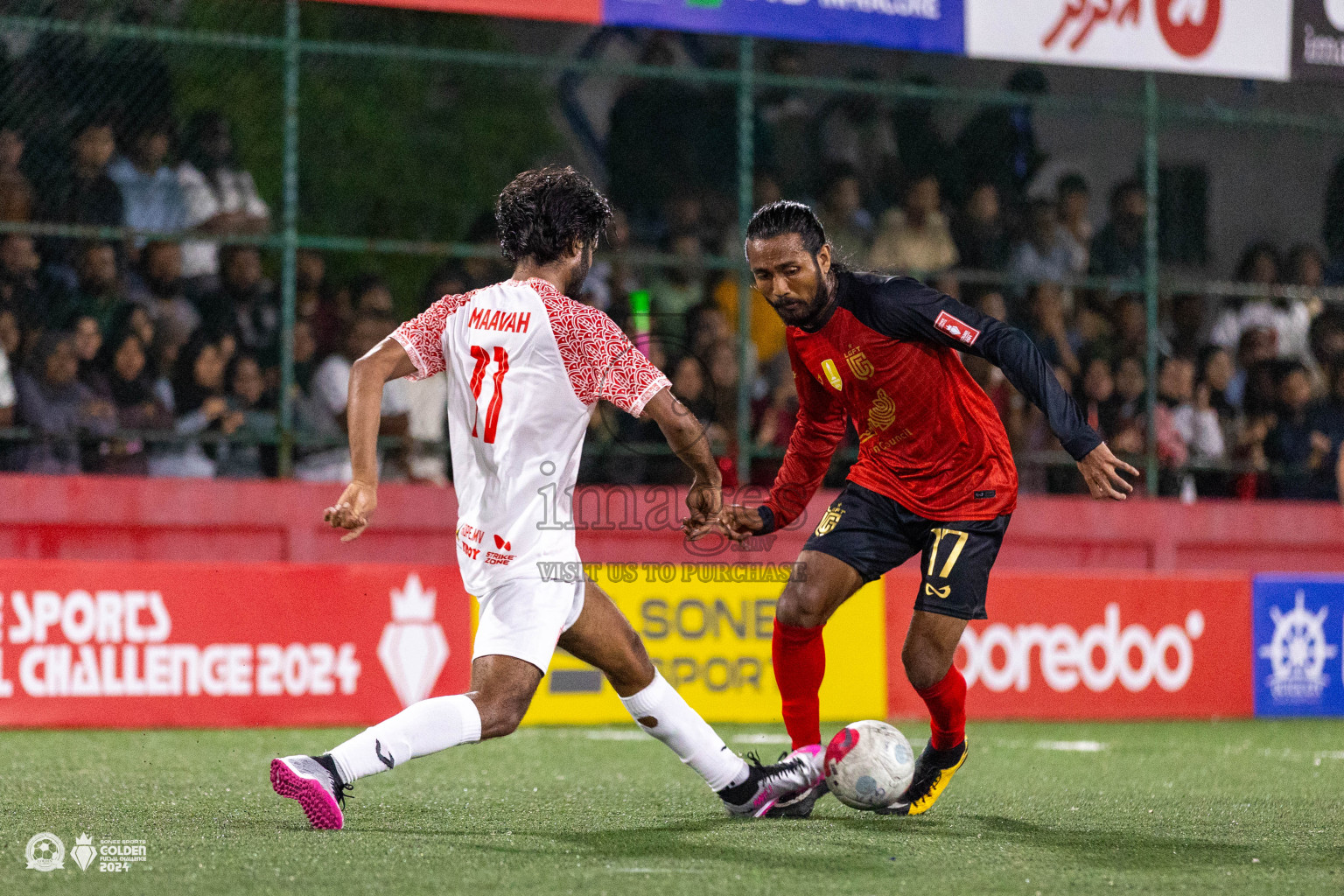 L Maavah vs L Gan in Day 7 of Golden Futsal Challenge 2024 was held on Saturday, 20th January 2024, in Hulhumale', Maldives Photos: Ismail Thoriq / images.mv