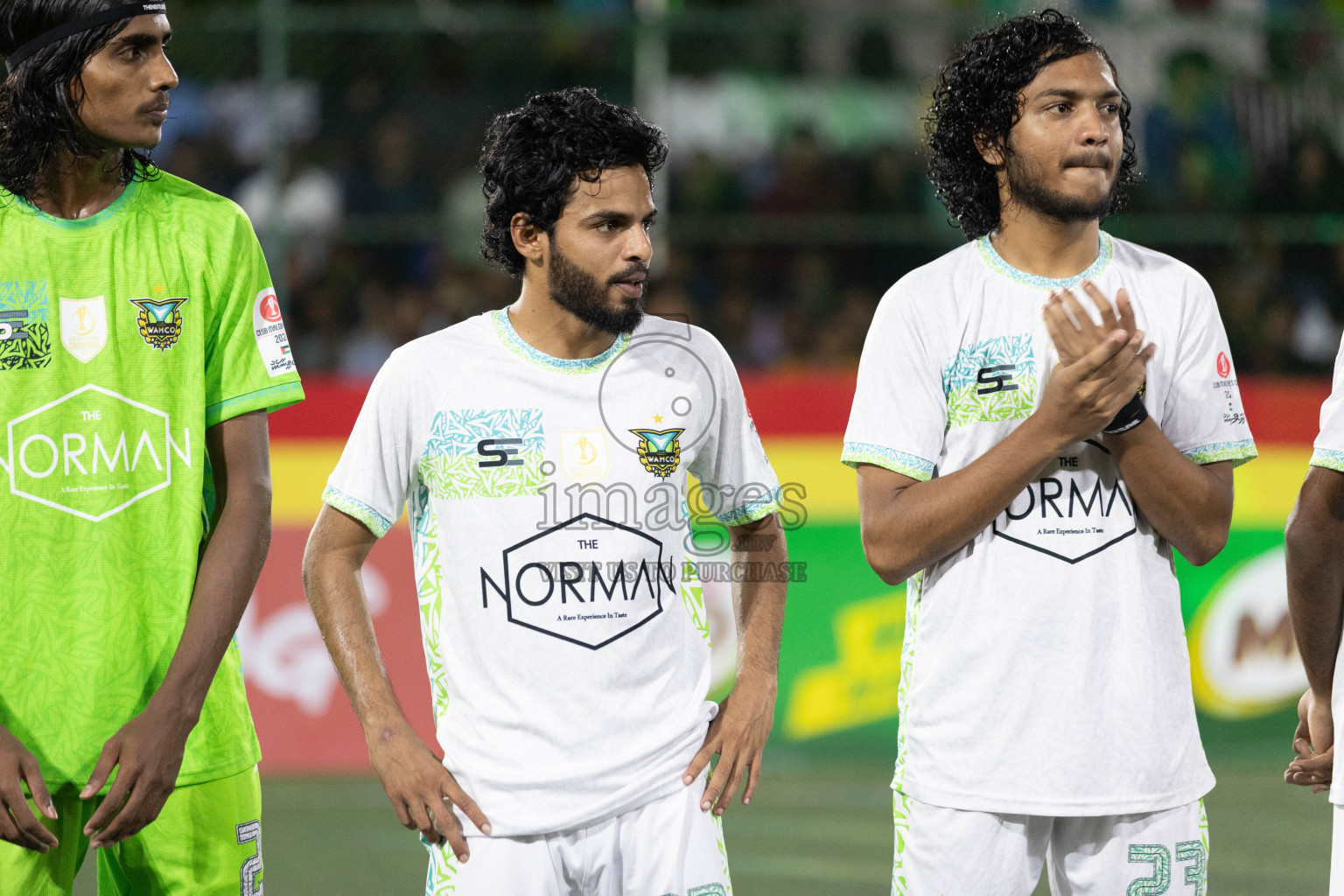 WAMCO vs STELCO RC in the Semi Finals of Club Maldives Cup 2024 held in Rehendi Futsal Ground, Hulhumale', Maldives on Monday, 14th October 2024. 
Photos: Hassan Simah / images.mv