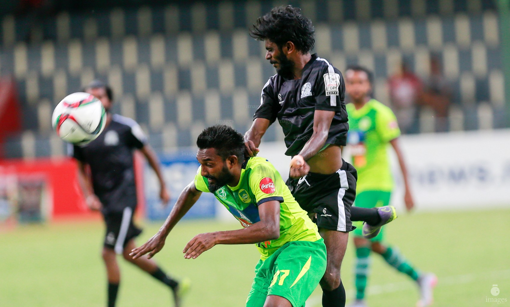 Maziya Sports and Recreation Club played against BG Sports Club in Ooredoo Dhivehi Premier League in Male', Maldives, Wednesday, May. 04, 2016.(Images.mv Photo/ Hussain Sinan).