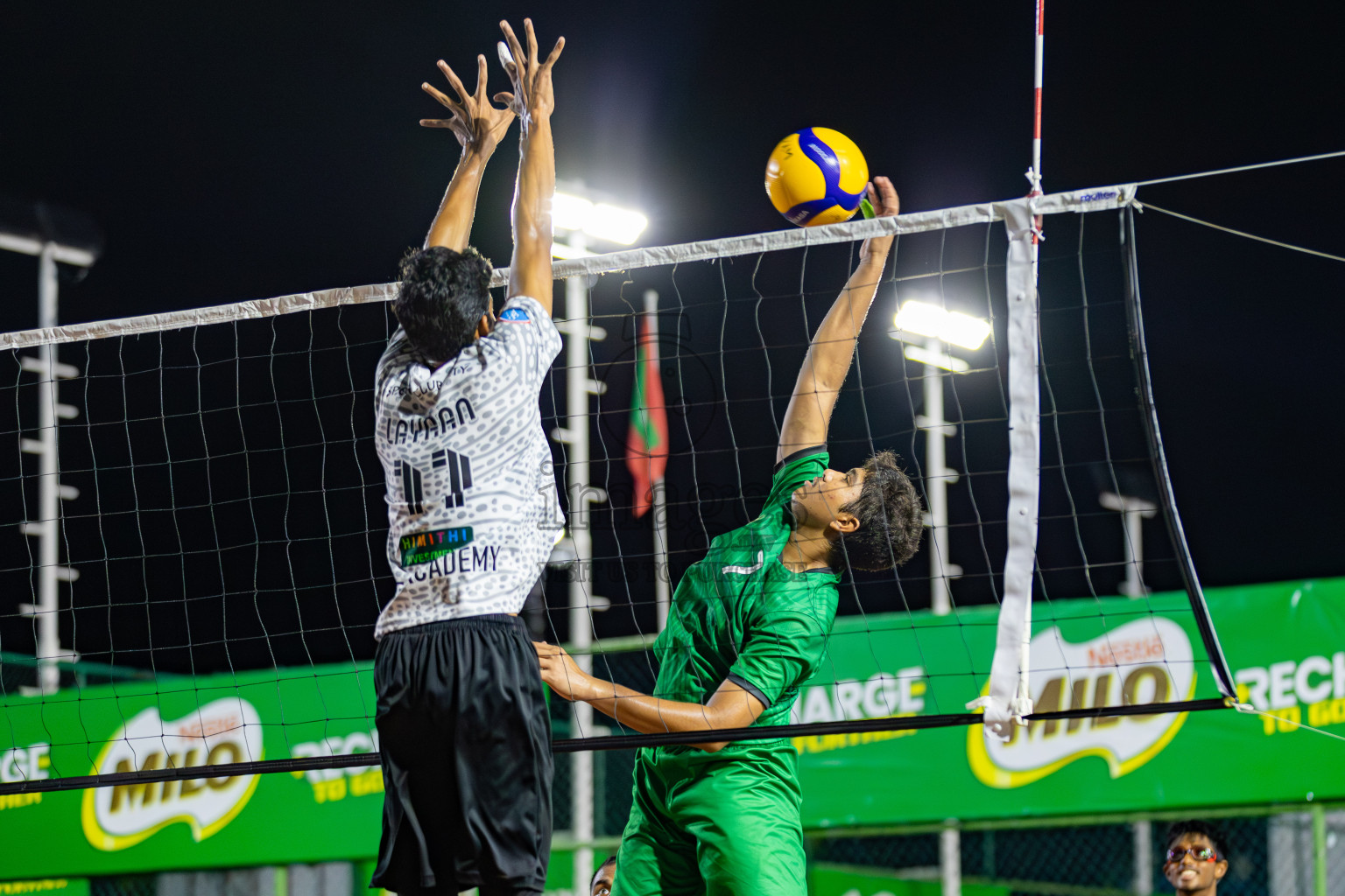 Sports Club Dhirun vs Sports Club City in Semi Finals of Milo National Junior Volleyball Championship 2025 Day 5 was held on Thursday, 27th November 2025 at Ekuveni Turf Court Male', Maldives. Photos: Areef Adam / images.mv
