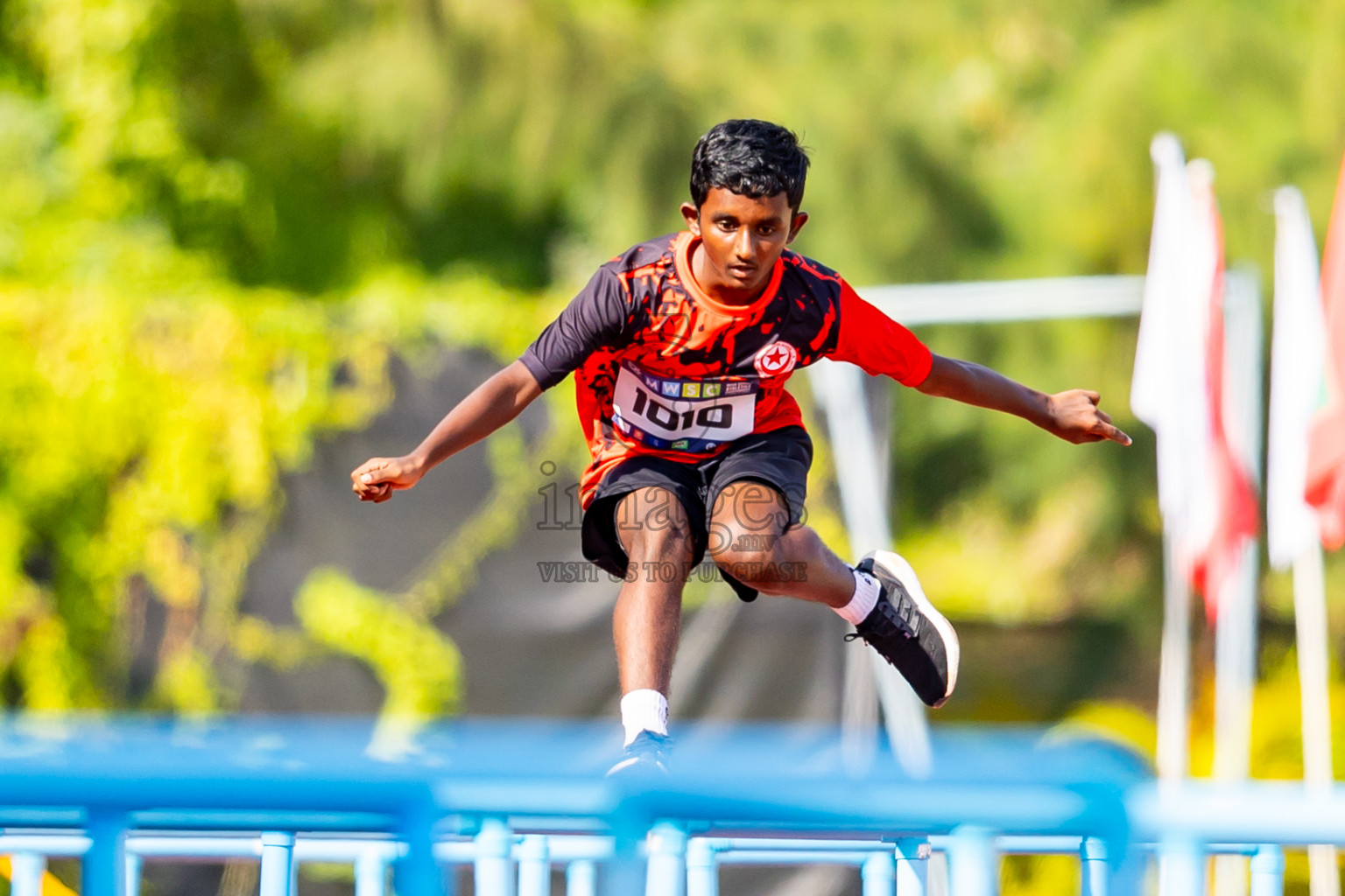 Day 4 of MWSC Interschool Athletics Championships 2024 held in Hulhumale Running Track, Hulhumale, Maldives on Tuesday, 12th November 2024. Photos by: Nausham Waheed / Images.mv