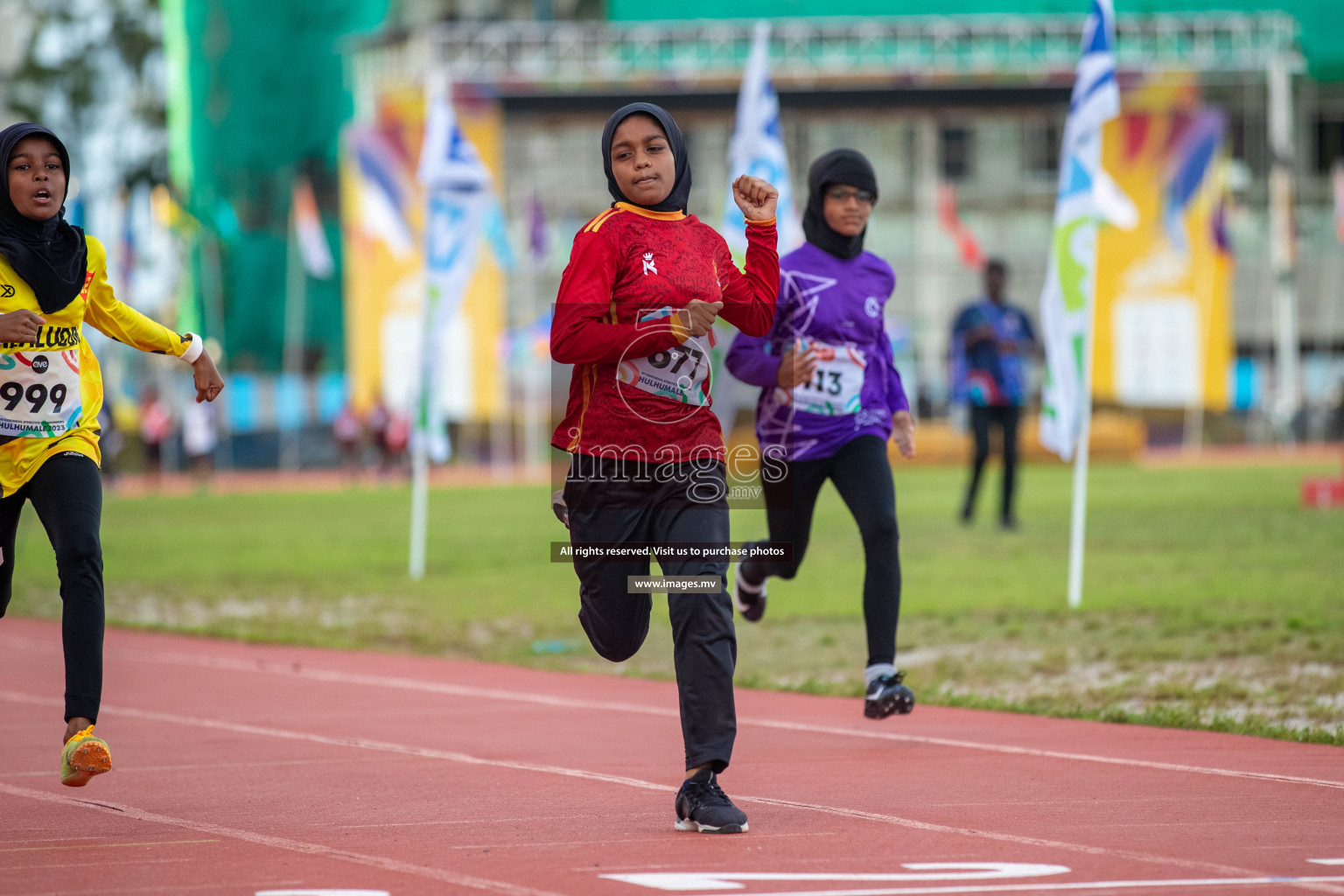 Day three of Inter School Athletics Championship 2023 was held at Hulhumale' Running Track at Hulhumale', Maldives on Tuesday, 16th May 2023. Photos: Nausham Waheed / images.mv