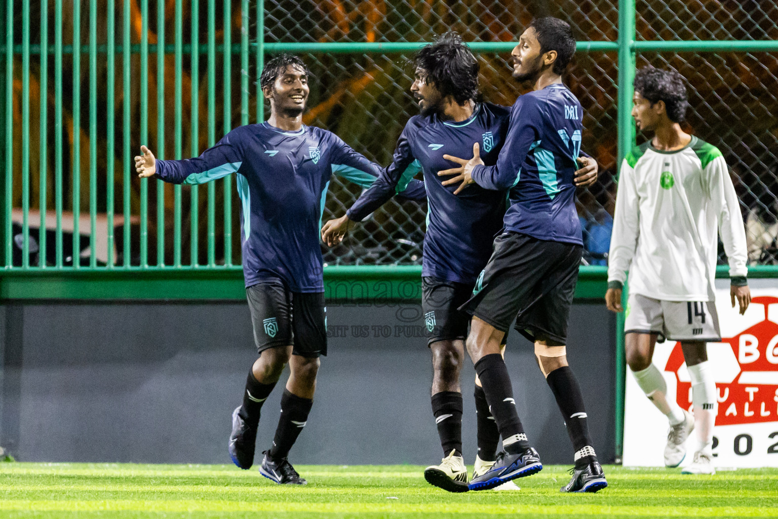 Nova SC vs Giraavarianz in Day 1 of BG Futsal Challenge 2024 was held on Thursday, 12th March 2024, in Male', Maldives Photos: Nausham Waheed / images.mv