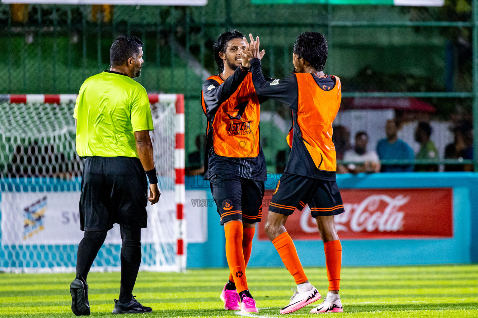 Dee Cee Jay SC vs Much Black in Semi Final of Laamehi Dhiggaru Ekuveri Futsal Challenge 2024 was held on Monday, 29th July 2024, at Dhiggaru Futsal Ground, Dhiggaru, Maldives Photos: Nausham Waheed / images.mv