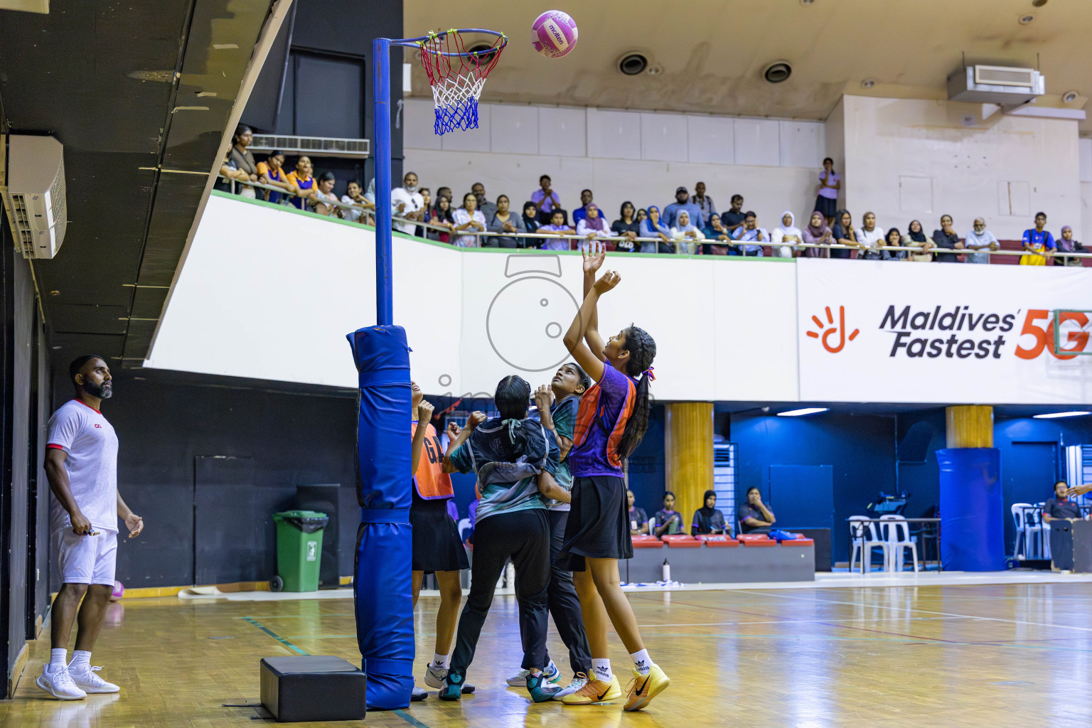 Day 15 of 26th Inter-School Netball Tournament 2025 was held in Social Center Indoor Hall on Thursday, 6th November 2025. Photos: Areef Adam / images.mv