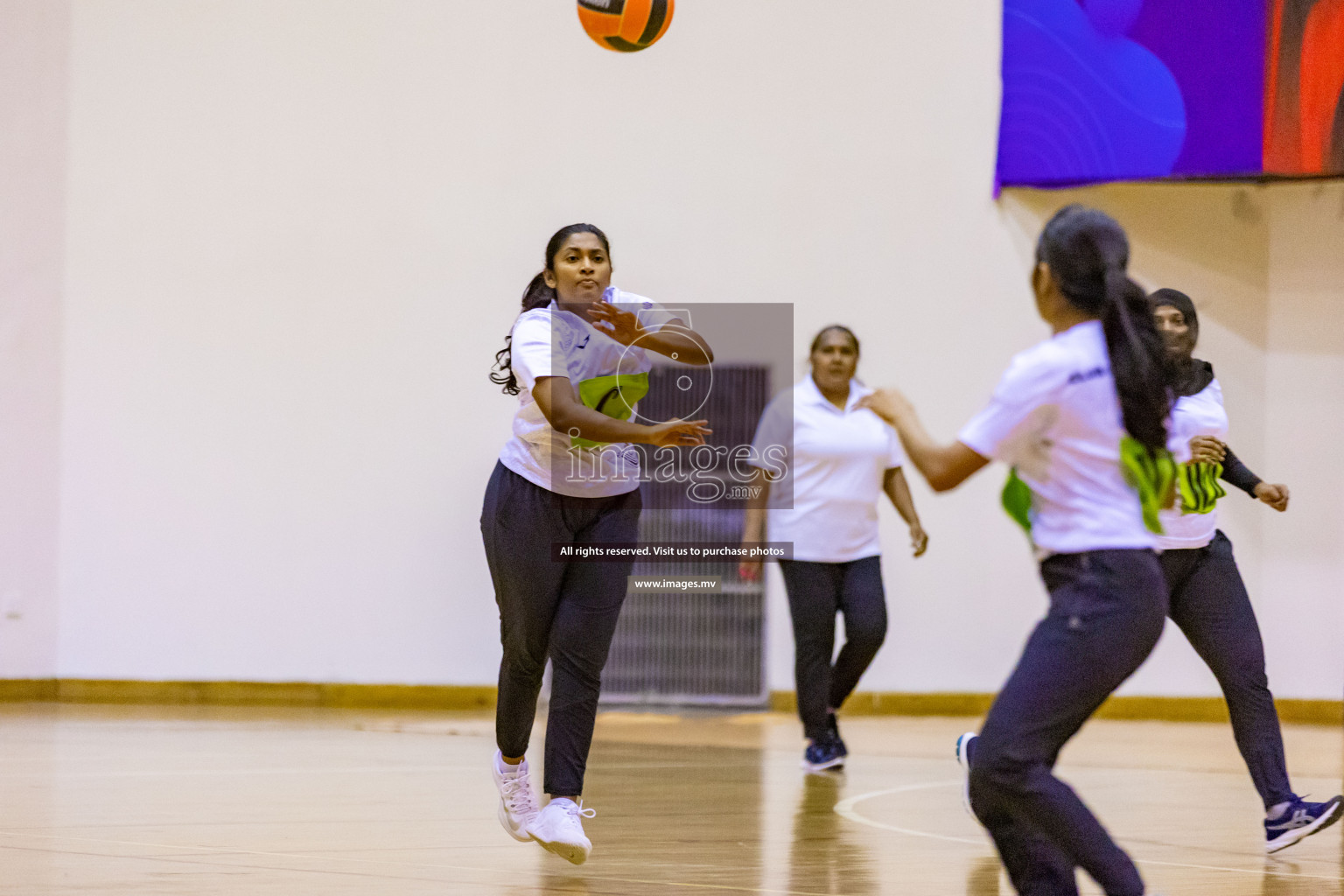 Sports Club Shining Star vs Club Green Streets in the Milo National Netball Tournament 2022 on 17 July 2022, held in Social Center, Male', Maldives. Photographer: Hassan Simah / Images.mv