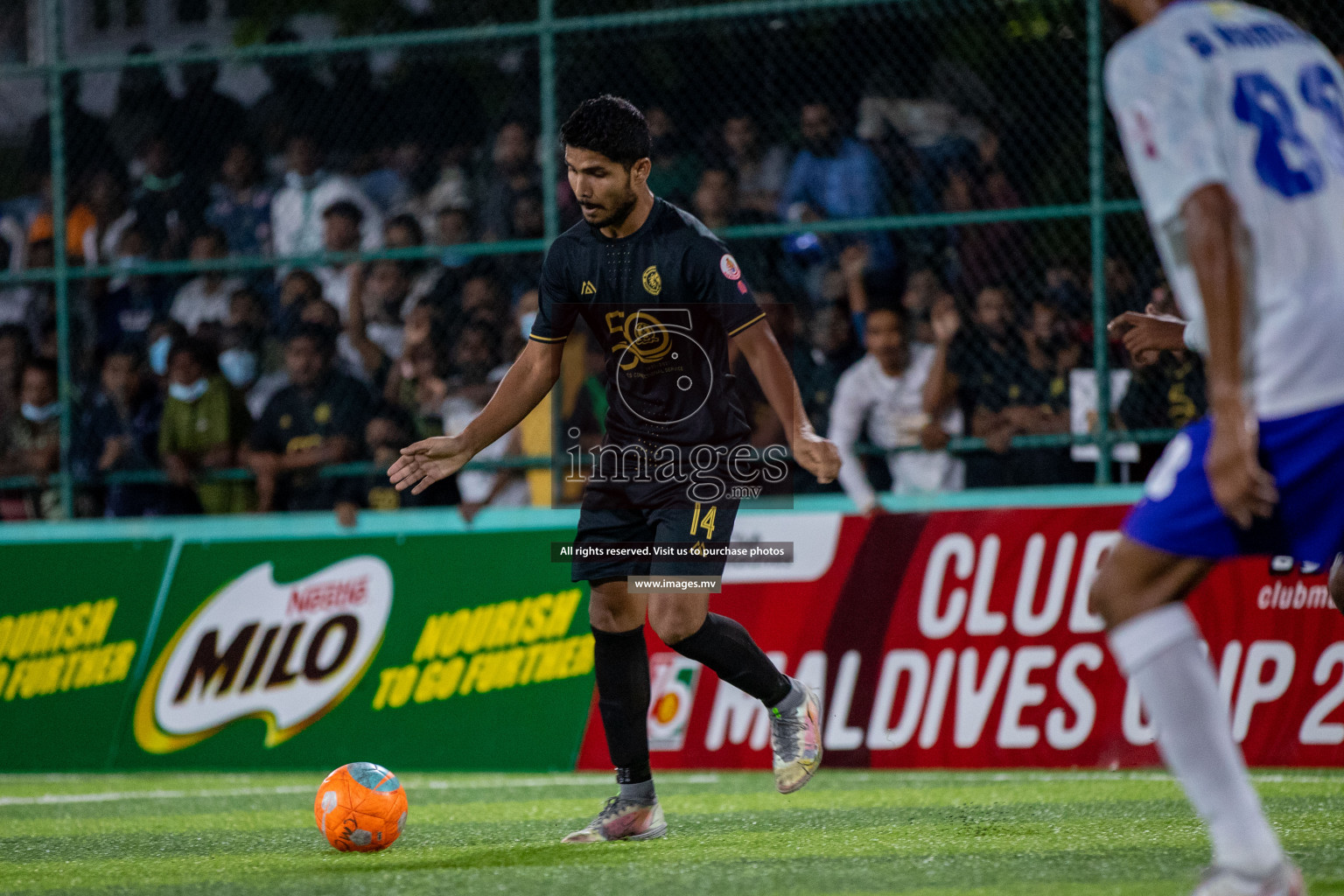 Prison Club vs MACL in the Quarter Finals of Club Maldives 2021 held at Hulhumale;, on 12th December 2021 Photos: Ismail Thoriq / images.mv