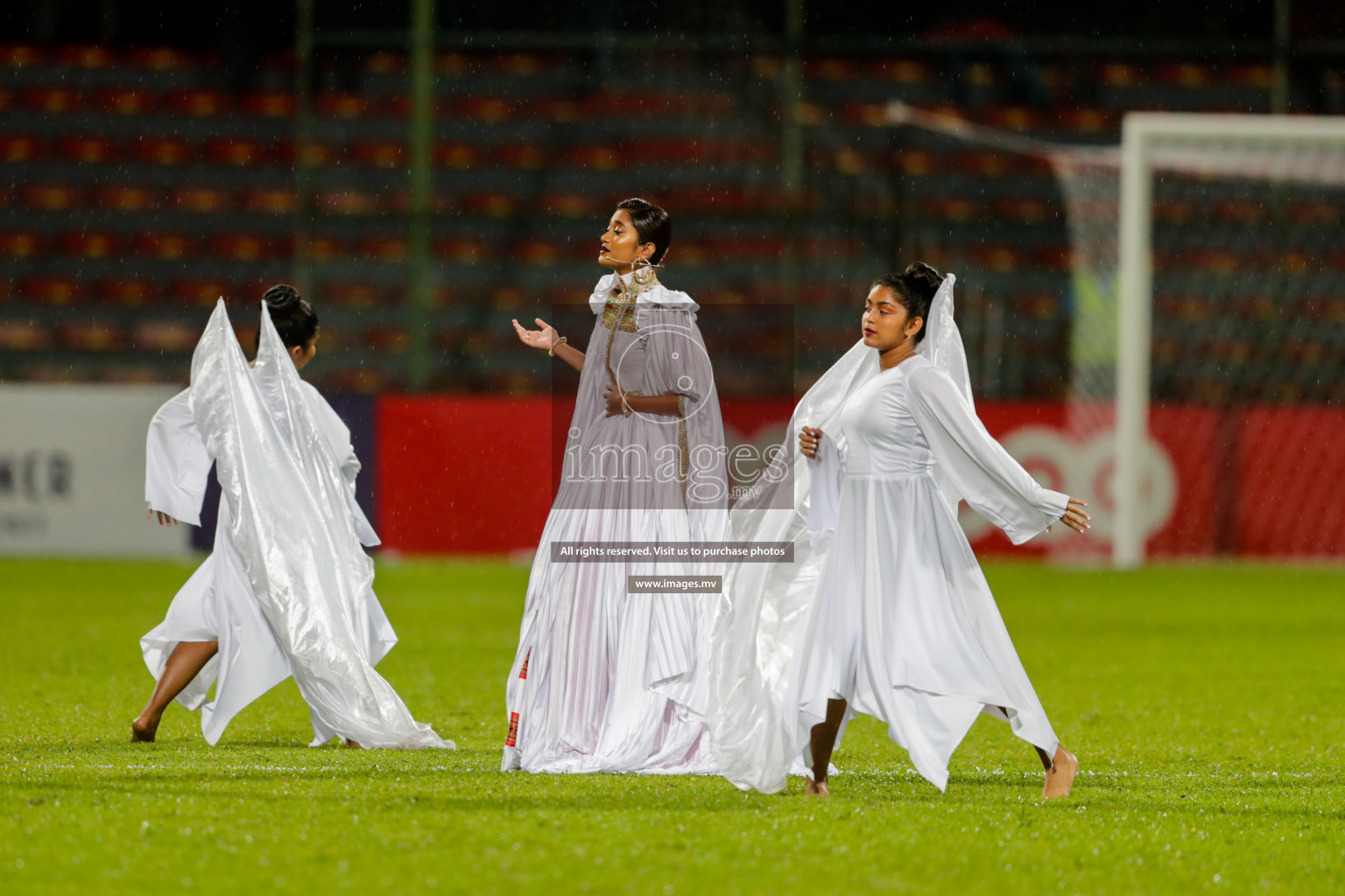 Opening Ceremony of SAFF Championship 2021 held on 1st October 2021 in Galolhu National Stadium, Male', Maldives