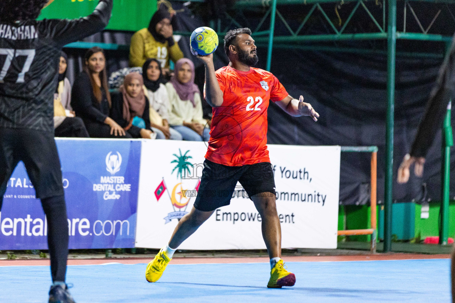 Day 14 of 10th National Handball Tournament 2023, held in Handball ground, Male', Maldives on Monday, 11th December 2023 Photos: Nausham Waheed/ Images.mv