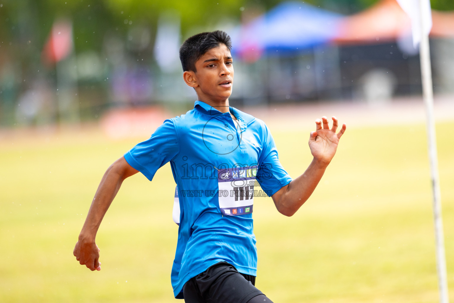 Day 1 of MWSC Interschool Athletics Championships 2024 held in Hulhumale Running Track, Hulhumale, Maldives on Saturday, 9th November 2024. 
Photos by: Ismail Thoriq / images.mv