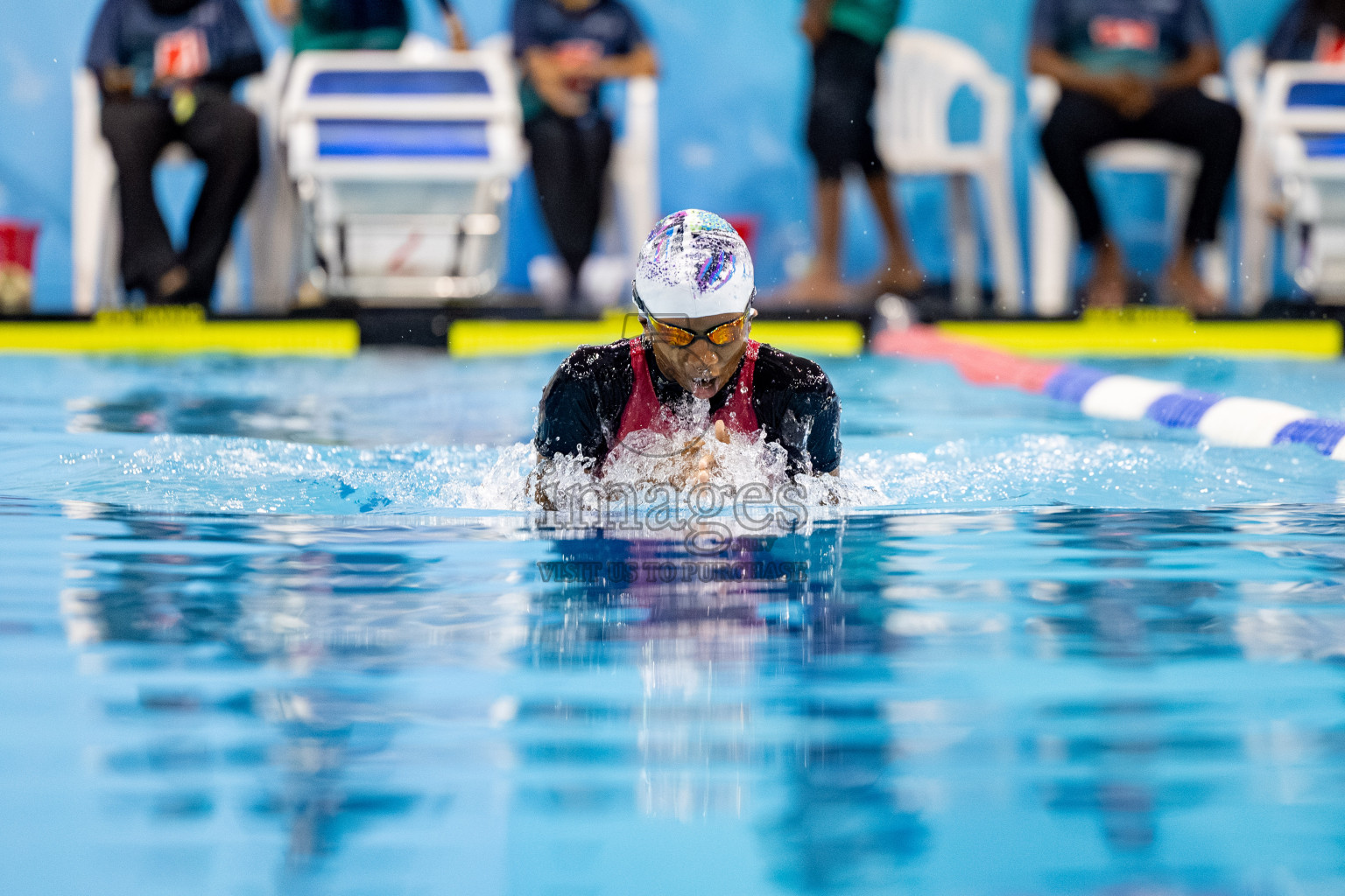 Day 5 of BML 21st Interschool Swimming Competition 2025 was held in Hulhumale' Swimming Pool, Hulhumale', Maldives on Wednesday, 15th October 2025. 
Photos: Hassan Simah / images.mv