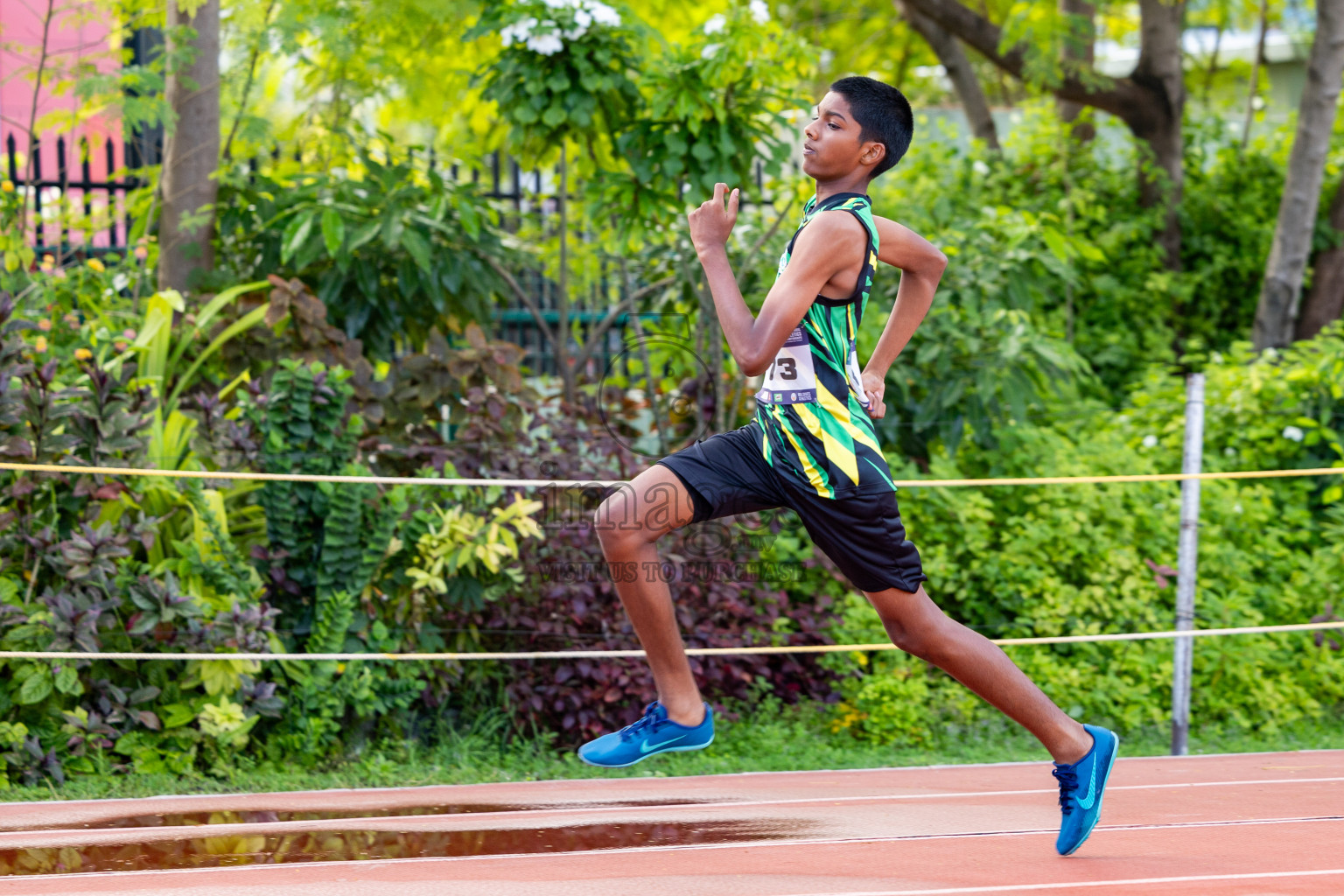 Day 2 of MWSC Interschool Athletics Championships 2024 held in Hulhumale Running Track, Hulhumale, Maldives on Sunday, 10th November 2024. 
Photos by:  Hassan Simah / Images.mv