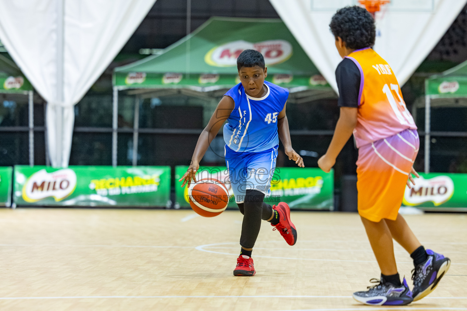 Milo 5 x 5 Junior Challenge 2025 - Basketball tournament held in Basketball Training Center, Male', Maldives on Thursday, 09th October 2025. 
Photo by: Hassan Simah / Images.mv