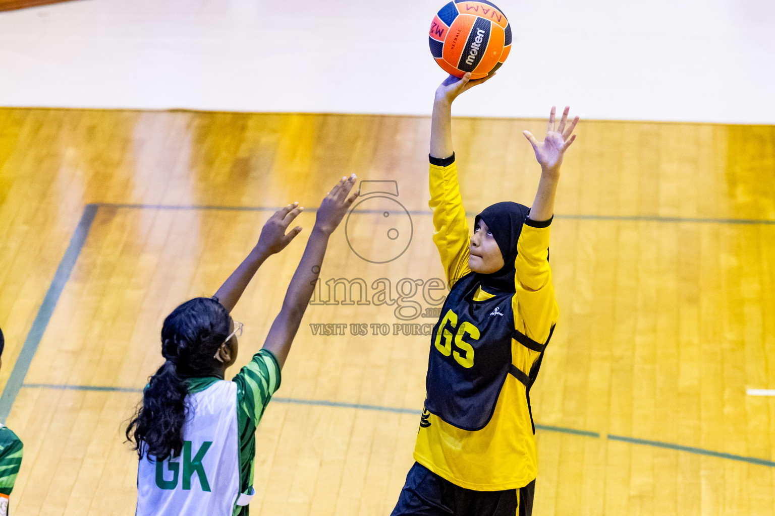 Day 1 of 25th Milo Inter-School Netball Tournament was held in Social Center at Male', Maldives on Thursday, 8th August 2024. Photos: Nausham Waheed / images.mv