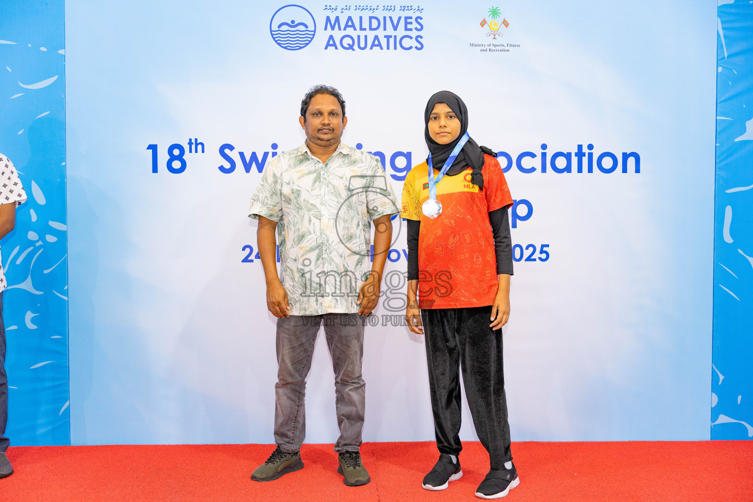 18th Swimming Association Championship 2025, Closing Ceremony was held on Saturday, 29th November 2025 at Swimming Track Hulhumale', Maldives. Photos: Areef Adam / images.mv