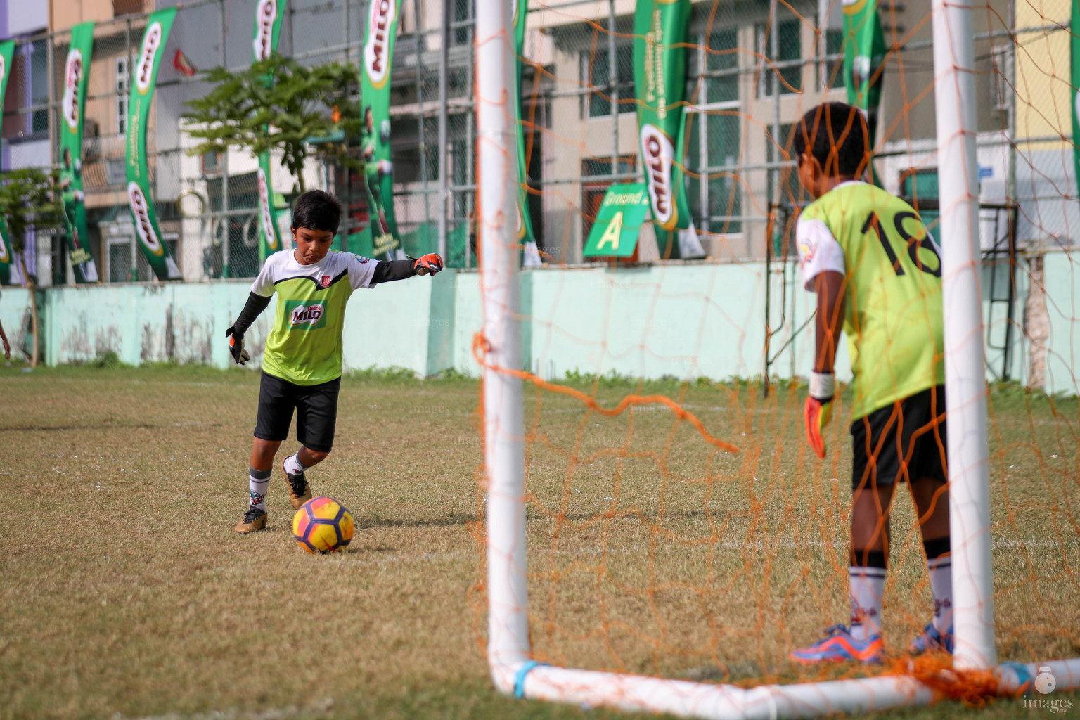 Day 4 of MILO Kids Football Fiesta in Henveiru Grounds in Male', Maldives, Saturday, February 23rd 2019 (Images.mv Photo/Ismail Thoriq)