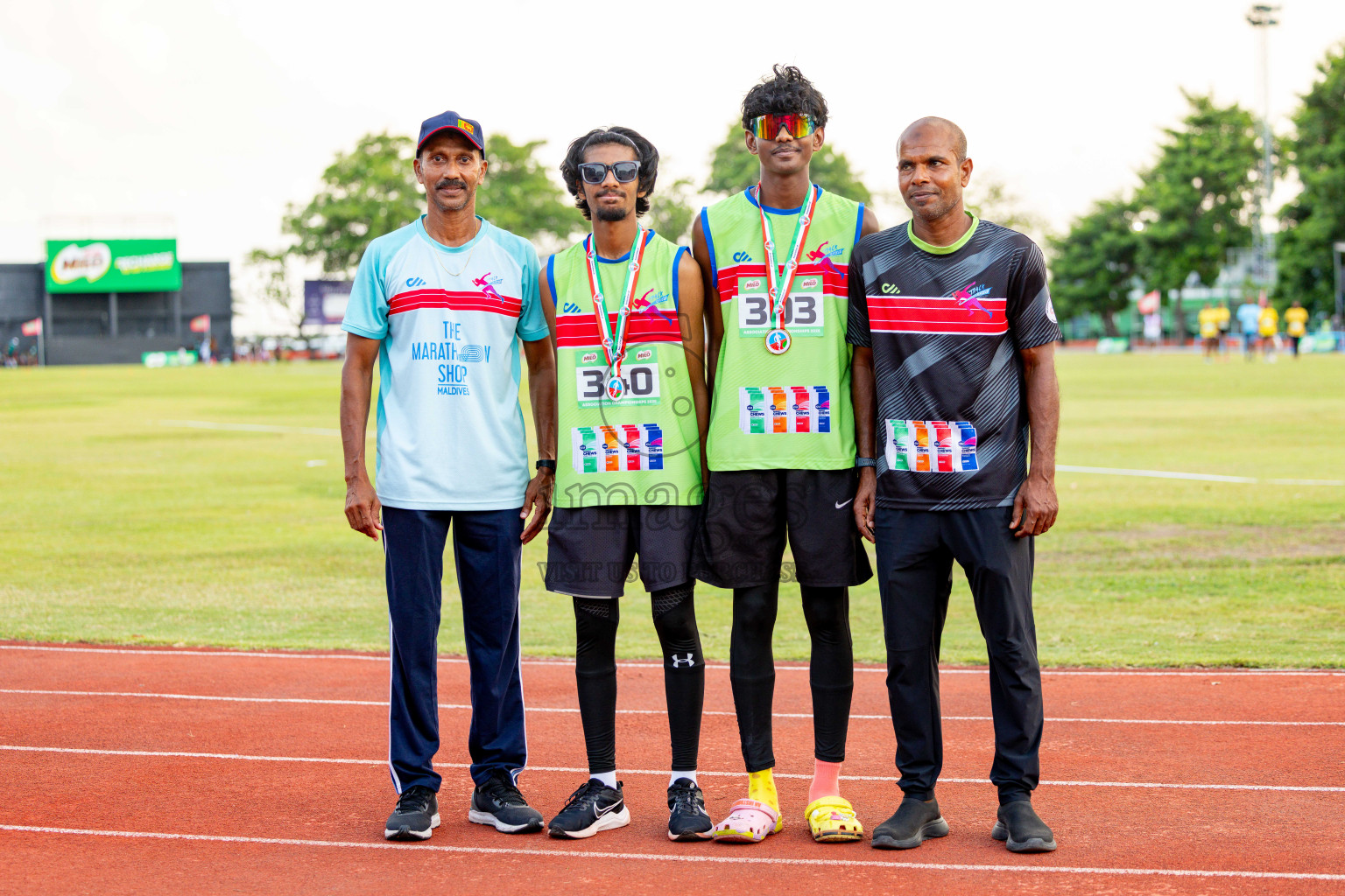 Day 2 of 12th Milo Association Championships was held in Ekuveni Track at Male', Maldives on Friday, 25th April 2025. Photos: Hassan Simah / images.mv