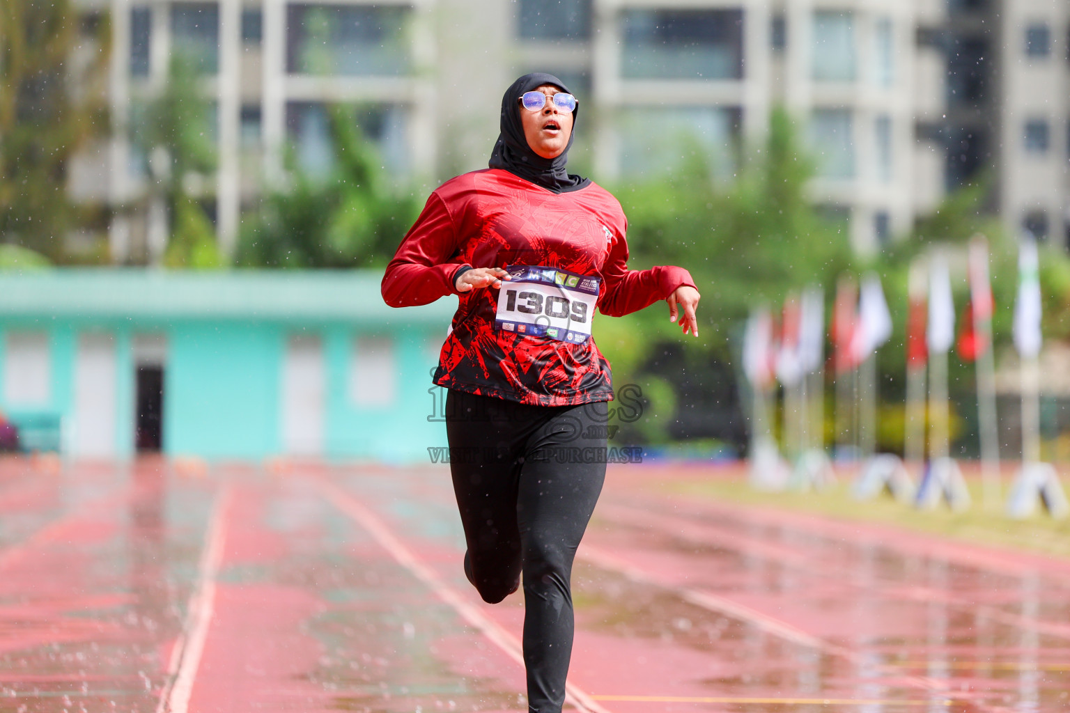 Day 1 of MWSC Interschool Athletics Championships 2024 held in Hulhumale Running Track, Hulhumale, Maldives on Saturday, 9th November 2024. 
Photos by: Ismail Thoriq, Hassan Simah / Images.mv