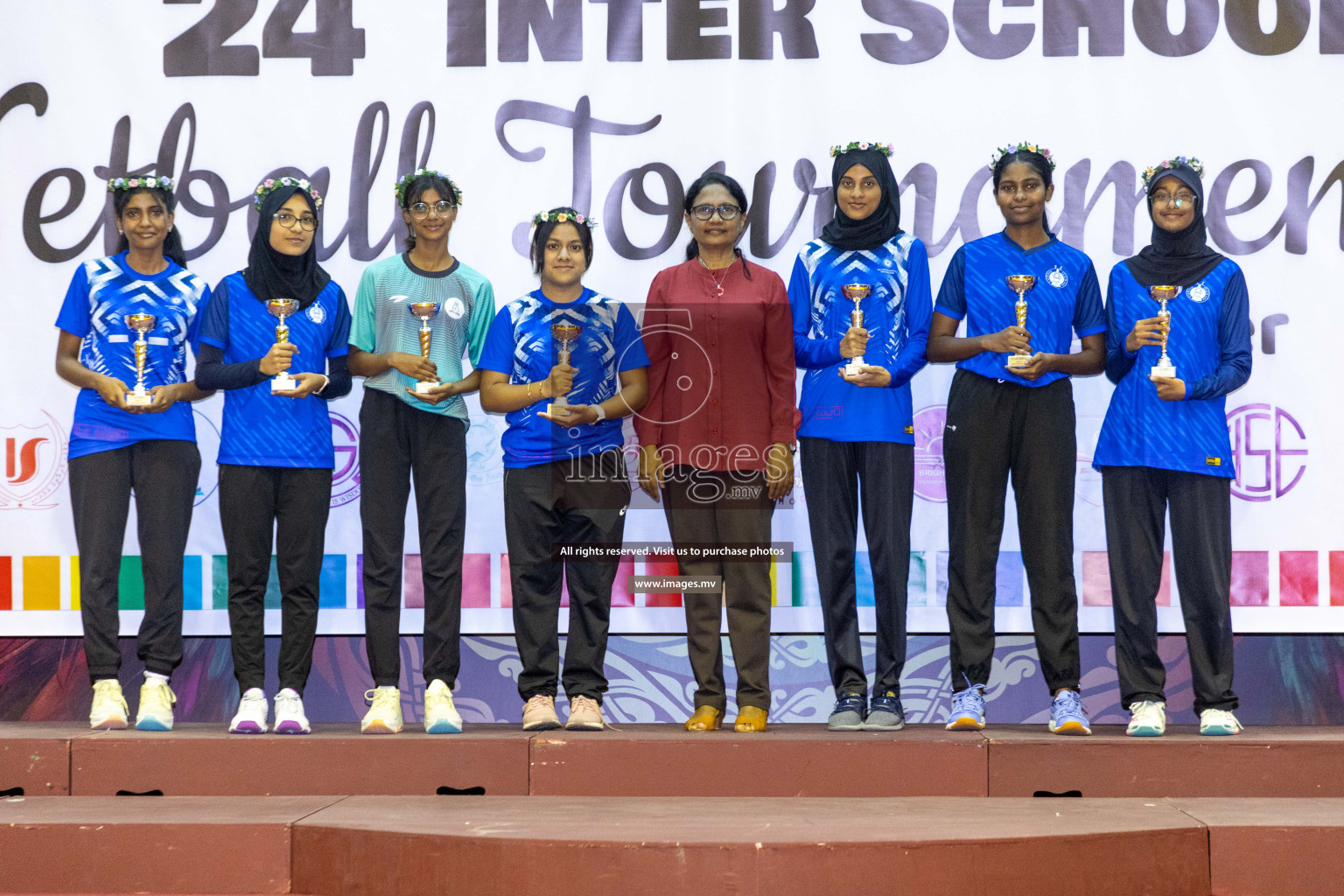 Final of 24th Interschool Netball Tournament 2023 was held in Social Center, Male', Maldives on 7th November 2023. Photos: Nausham Waheed / images.mv