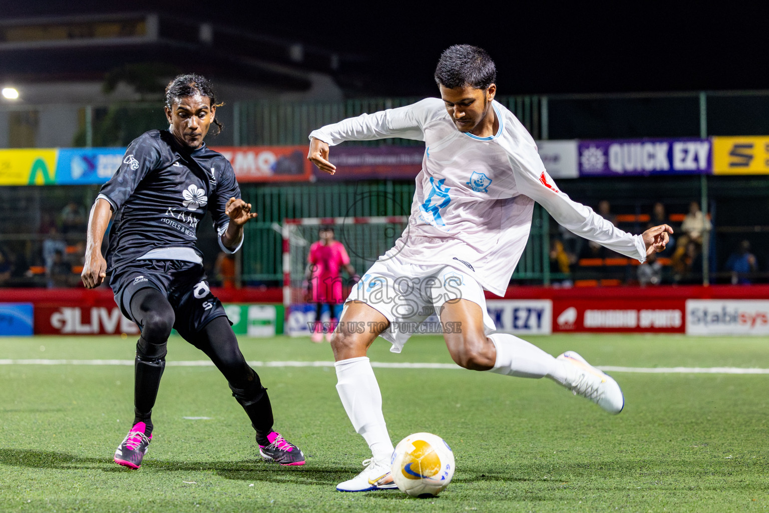 AA Thoddoo vs AA Ukulhas in Day 11 of Golden Futsal Challenge 2025 was held on Wednesday, 15th January 2025, in Hulhumale', Maldives Photos: Nausham Waheed / images.mv