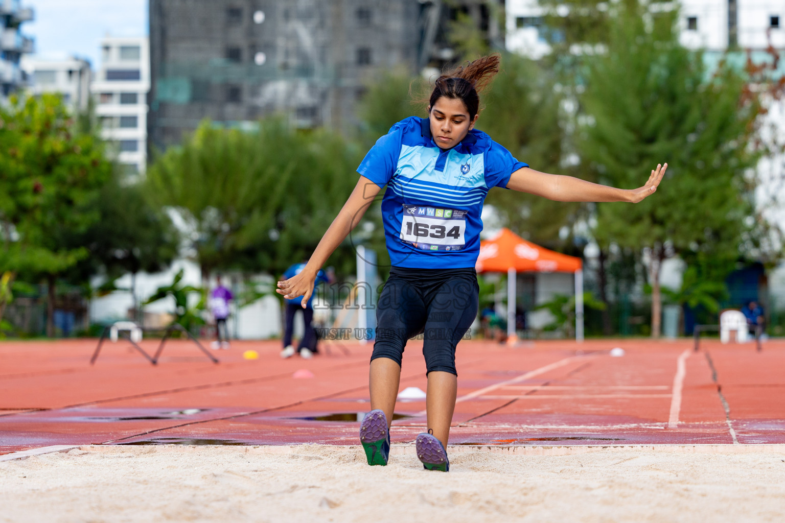 Day 2 of MWSC Interschool Athletics Championships 2024 held in Hulhumale Running Track, Hulhumale, Maldives on Sunday, 10th November 2024. 
Photos by:  Hassan Simah / Images.mv