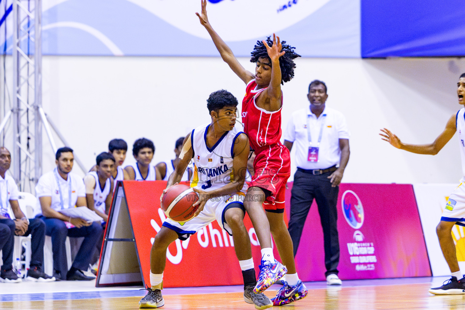 Maldives vs SriLanka in Day 1 of Under 16 Asian Cup SABA Qualifiers 2025 was held in Social Center, Male', Maldives on 12th June 2025. Photos: Nausham Waheed / images.mv