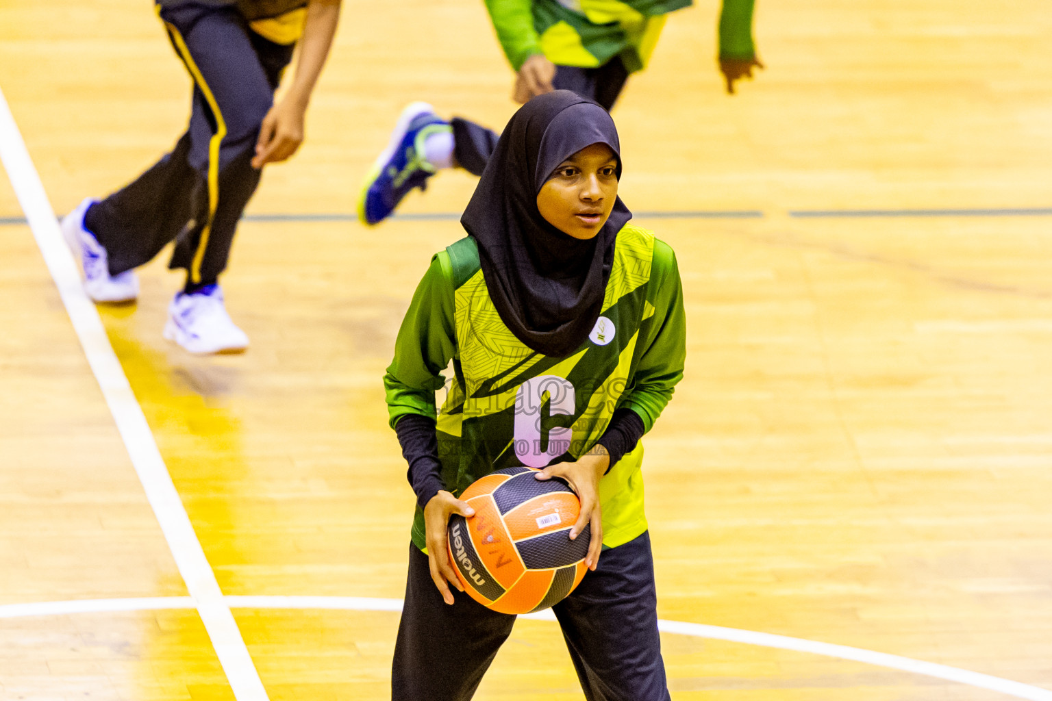 Day 13 of 25th Inter-School Netball Tournament was held in Social Center at Male', Maldives on Saturday, 24th August 2024. Photos: Nausham Waheed / images.mv