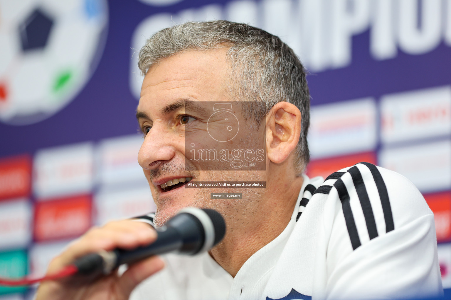 Saff Championship Final Pre-match press conference held in Sree Kanteerava Stadium, Bengaluru, India, on Monday, 3rd July 2023. Photos: Nausham Waheed / images.mv