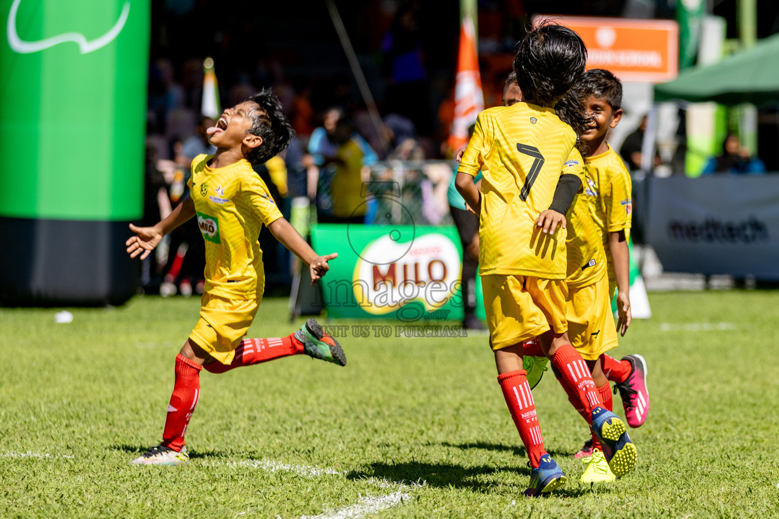 Day 1 of MILO Kids Football Fiesta was held at National Stadium in Male', Maldives on Friday, 23rd February 2024. 
Photos: Hassan Simah / images.mv