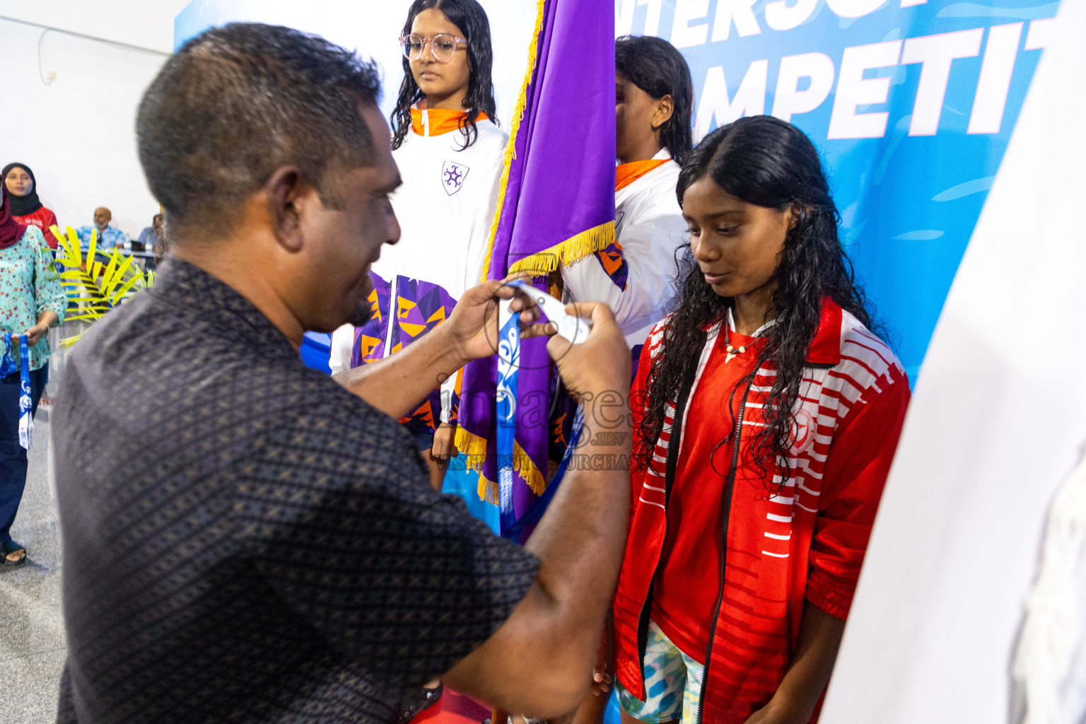 Day 4 of 20th Inter-school Swimming Competition 2024 held in Hulhumale', Maldives on Tuesday, 15th October 2024. Photos: Ismail Thoriq / images.mv