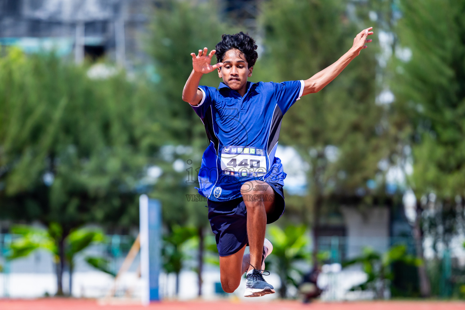 Day 3 of MWSC Interschool Athletics Championships 2024 held in Hulhumale Running Track, Hulhumale, Maldives on Monday, 11th November 2024. Photos by:  Nausham Waheed / Images.mv