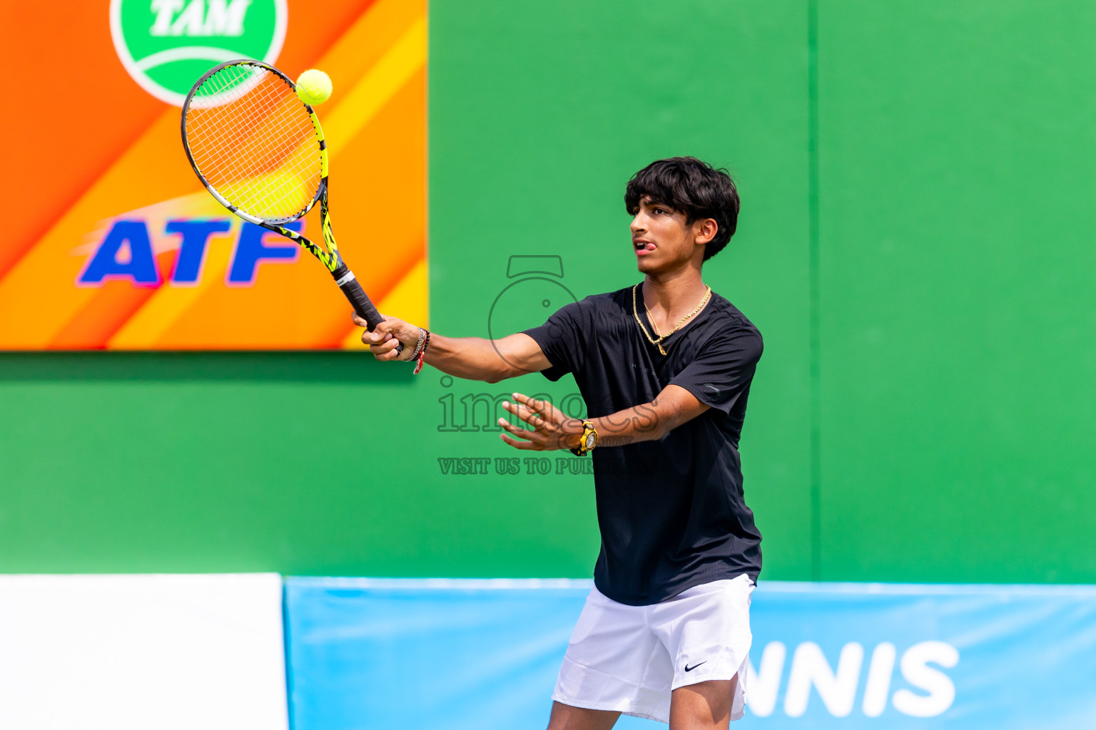 Day 2 of ATF Maldives Junior Open Tennis was held in Male' Tennis Court, Male', Maldives on Tuesday, 10th December 2024. Photos: Nausham Waheed / images.mv