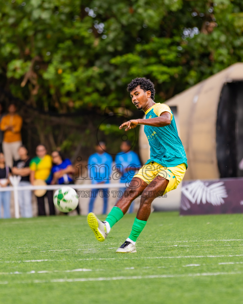 Patina vs Varu in Resort League 2025 (North Male Zone) day 19 was held on Sunday, 20th September 2025 in One And Only Reethi Rah Maldives Resort, Photos: Areef Adam / images.mv