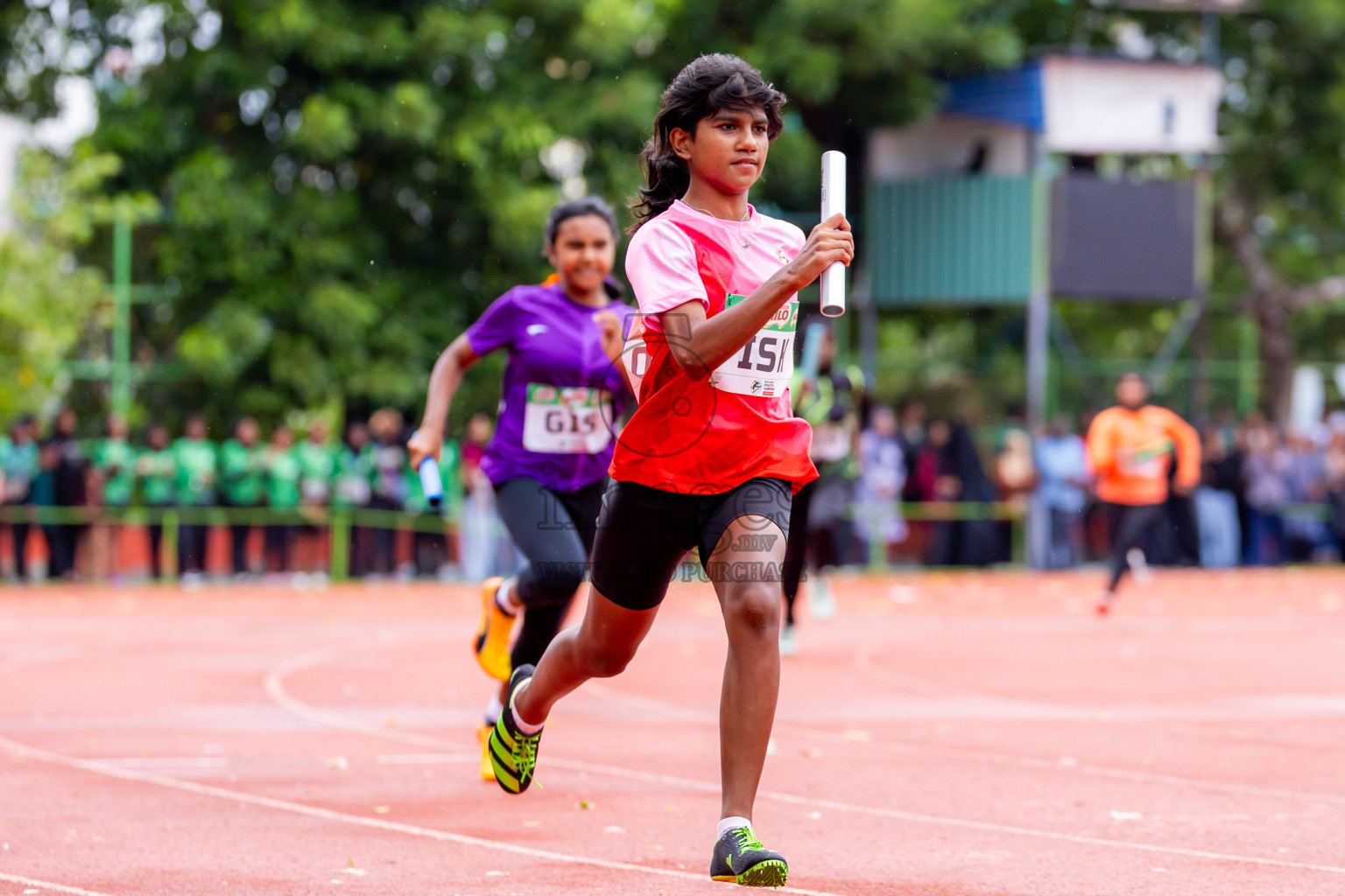 Day 6 of Inter-school Athletics Championship 2025 held in Ekuveni Synthetic Track, Male', Maldives on Sunday, 12th October 2025. Photos by: Nausham Waheed / Images.mv
