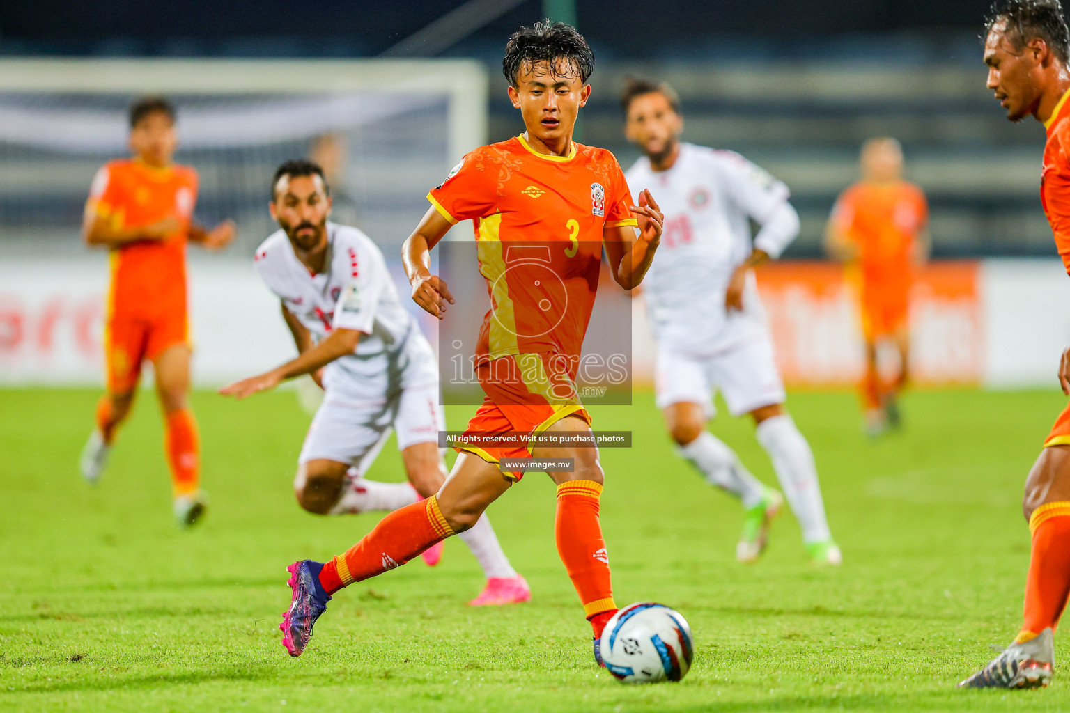 Bhutan vs Lebanon in SAFF Championship 2023 held in Sree Kanteerava Stadium, Bengaluru, India, on Sunday, 25th June 2023. Photos: Nausham Waheed, Hassan Simah / images.mv