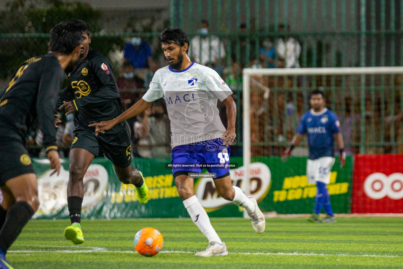 Prison Club vs MACL in the Quarter Finals of Club Maldives 2021 held at Hulhumale;, on 12th December 2021 Photos: Nasam / images.mv