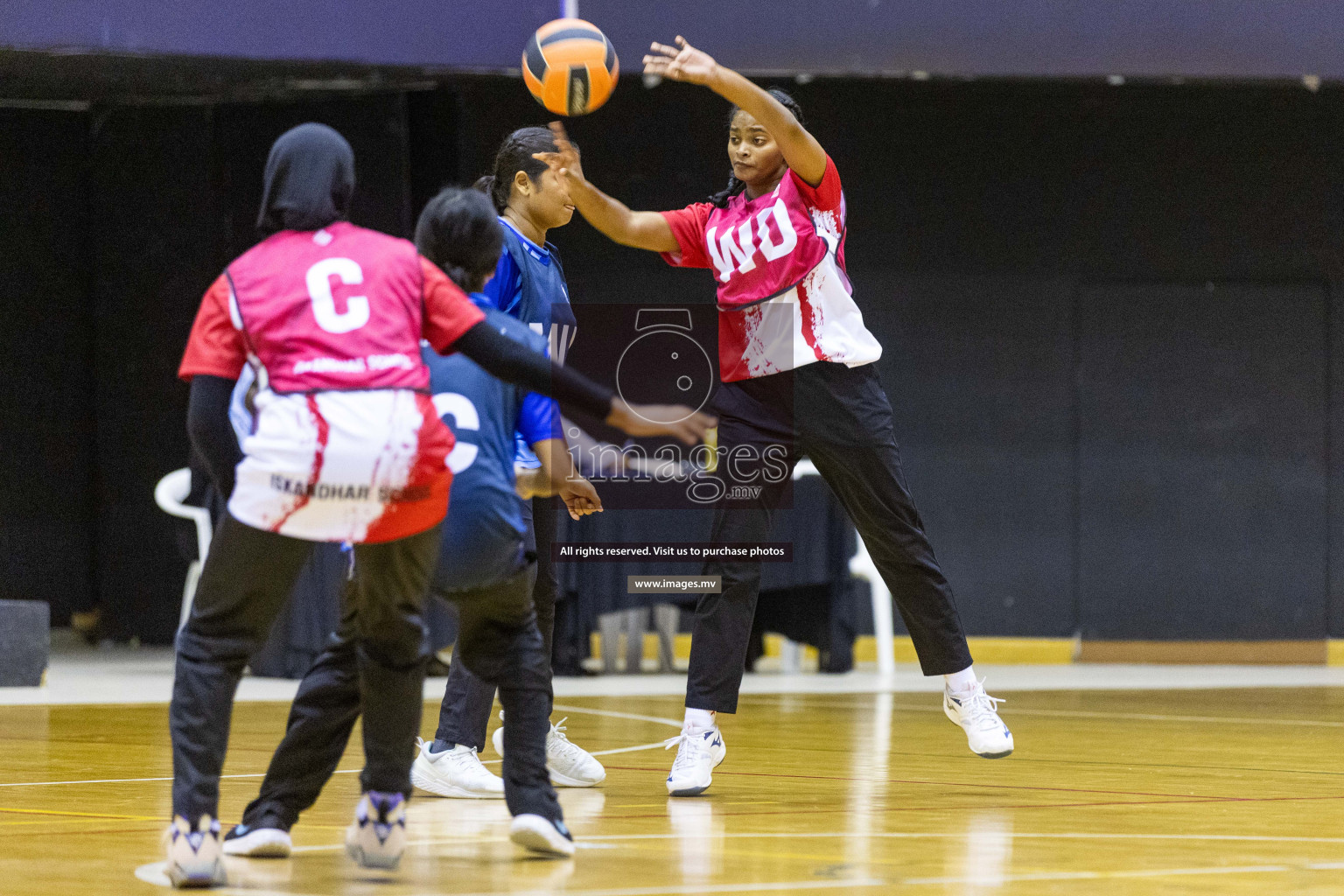 Day 10 of 24th Interschool Netball Tournament 2023 was held in Social Center, Male', Maldives on 5th November 2023. Photos: Nausham Waheed / images.mv