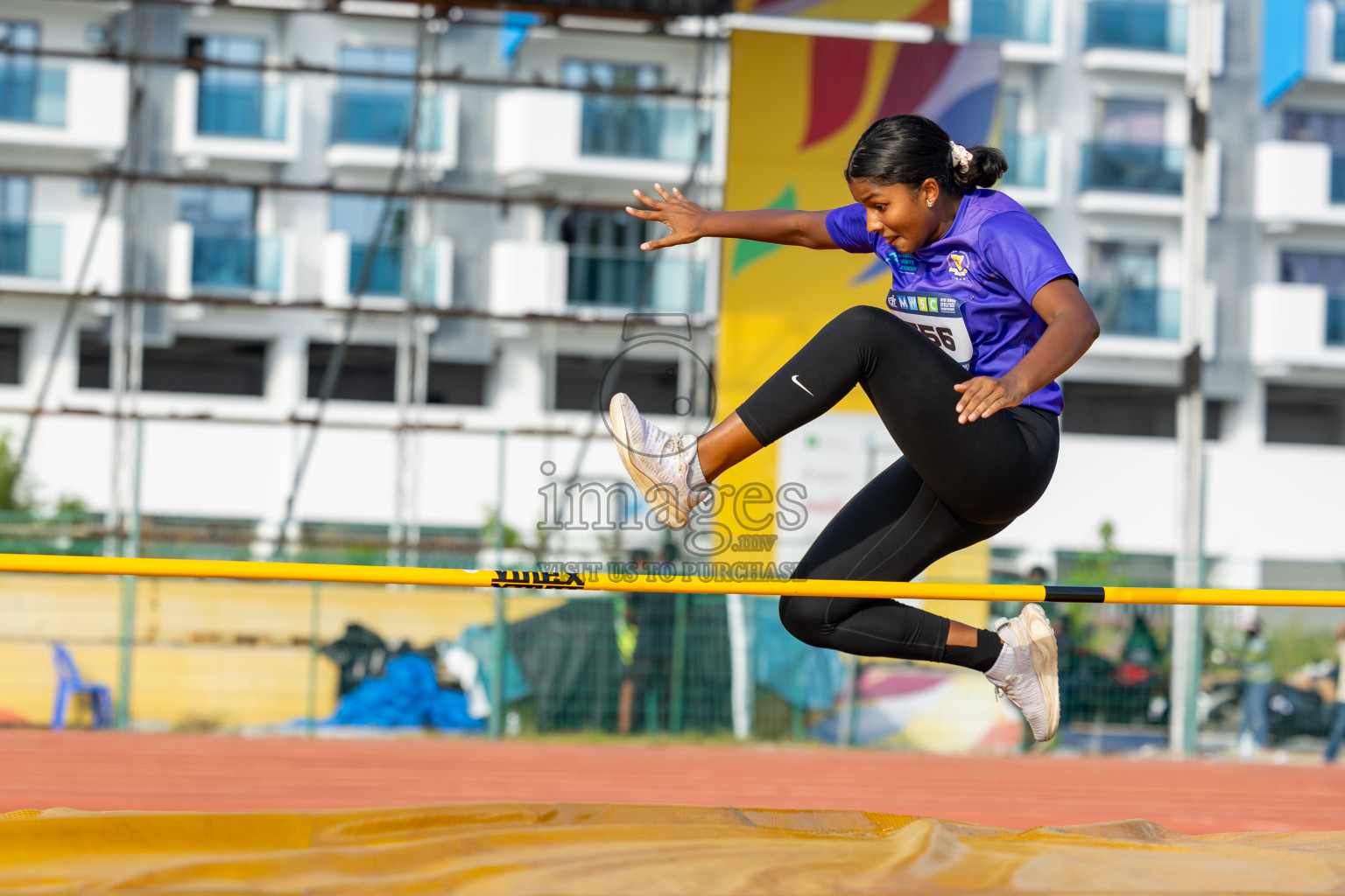 Day 4 of MWSC Interschool Athletics Championships 2024 held in Hulhumale Running Track, Hulhumale, Maldives on Tuesday, 12th November 2024. Photos by: Ismail Thoriq / Images.mv