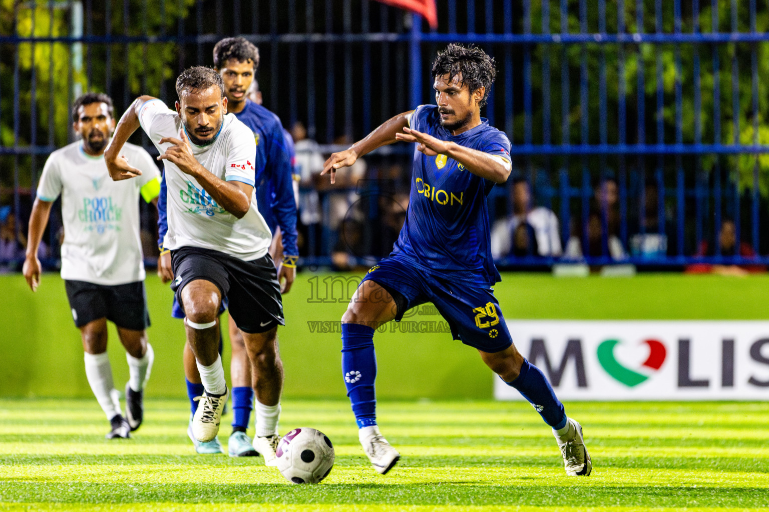 United V vs Nala Brothers in Day 5 of Eydhafushi Futsal Cup 2024 was held on Friday, 12th April 2024, in B Eydhafushi, Maldives Photos: Nausham Waheed / images.mv