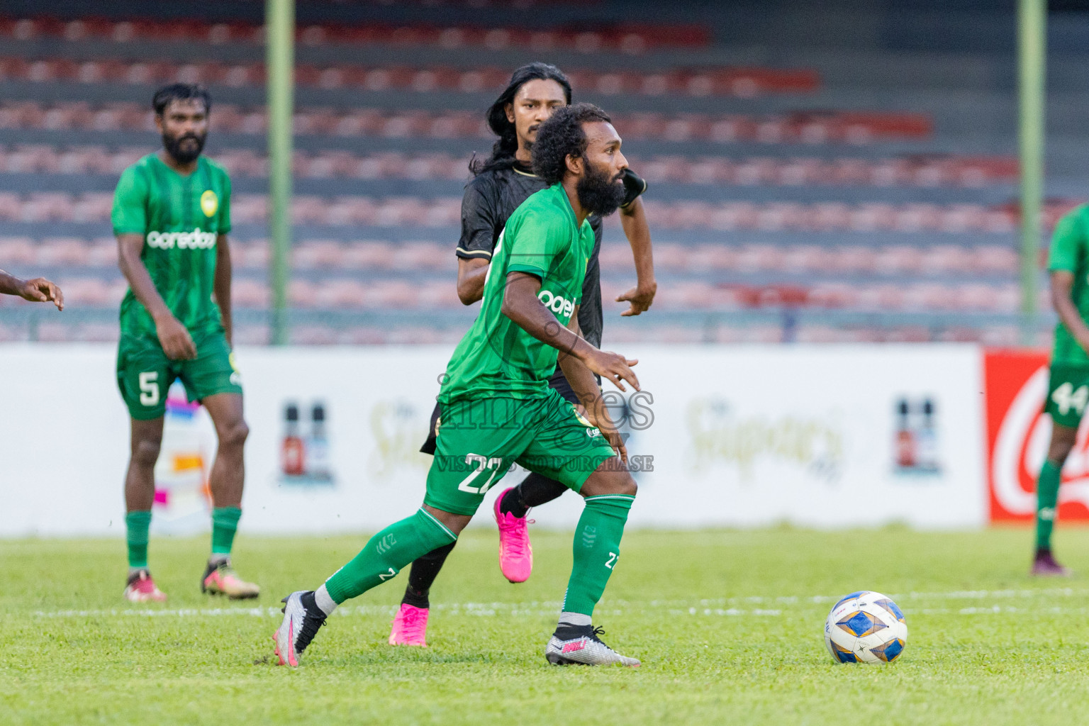 Maziya Sports & Recreation vs Club Eagles in the final of Dhivehi Premier League 2023 , held in National Football Stadium, Male', Maldives Photos: Nausham Waheed/ Images.mv