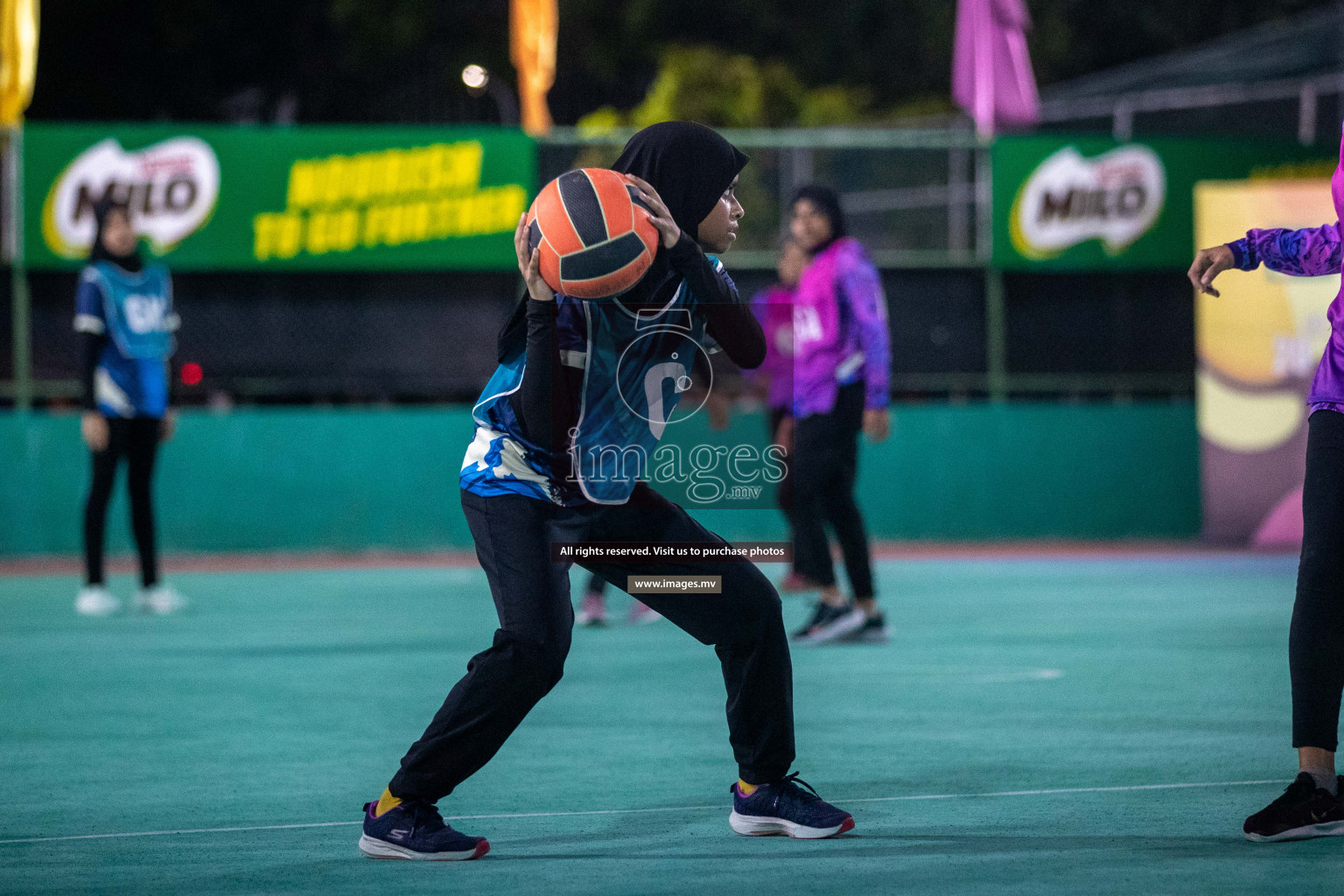 Day 4 of 20th Milo National Netball Tournament 2023, held in Synthetic Netball Court, Male', Maldives on 2nd  June 2023 Photos: Nausham Waheed/ Images.mv