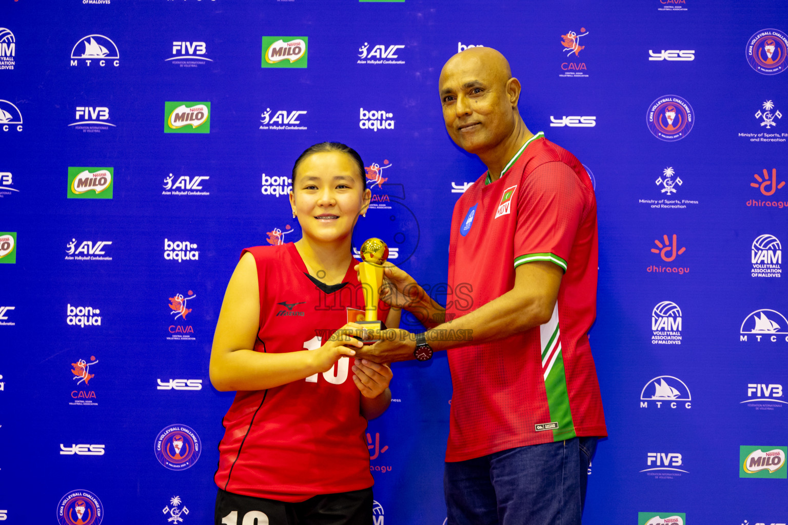 Final of CAVA Woman's Volleyball Challenge Cup 2024 was held in Social Center, Male', Maldives on Wednesday, 11th September 2024. Photos: Nausham Waheed / images.mv