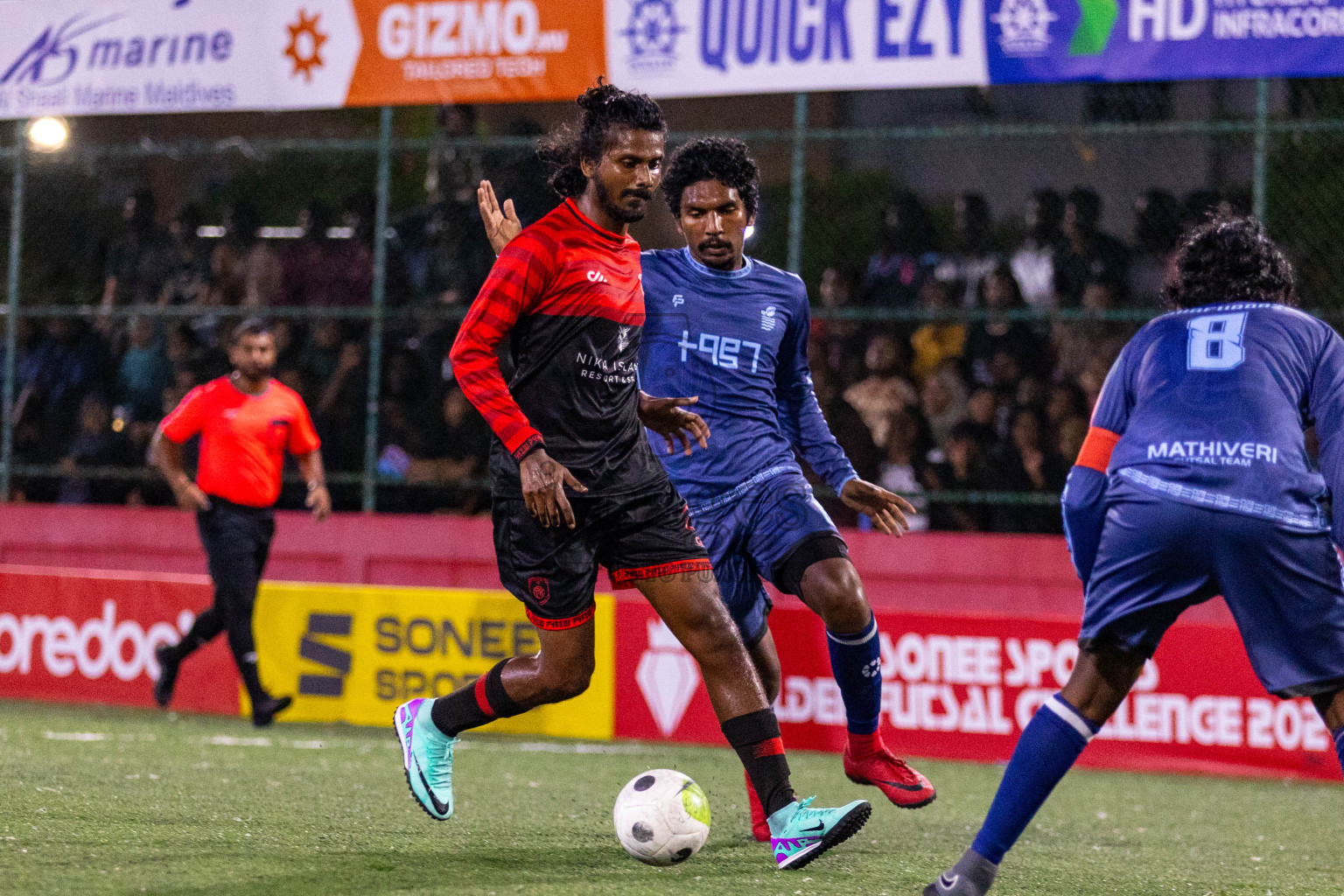 AA Mathiveri vs AA Bodufolhudhoo in Day 6 of Golden Futsal Challenge 2024 was held on Saturday, 20th January 2024, in Hulhumale', Maldives
Photos: Ismail Thoriq / images.mv