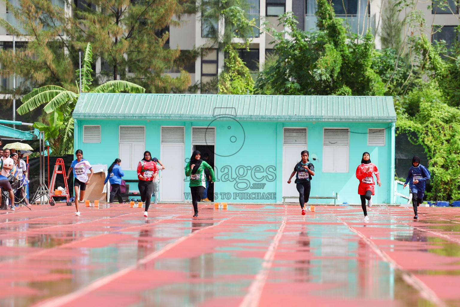 Day 1 of MWSC Interschool Athletics Championships 2024 held in Hulhumale Running Track, Hulhumale, Maldives on Saturday, 9th November 2024. 
Photos by: Ismail Thoriq, Hassan Simah / Images.mv