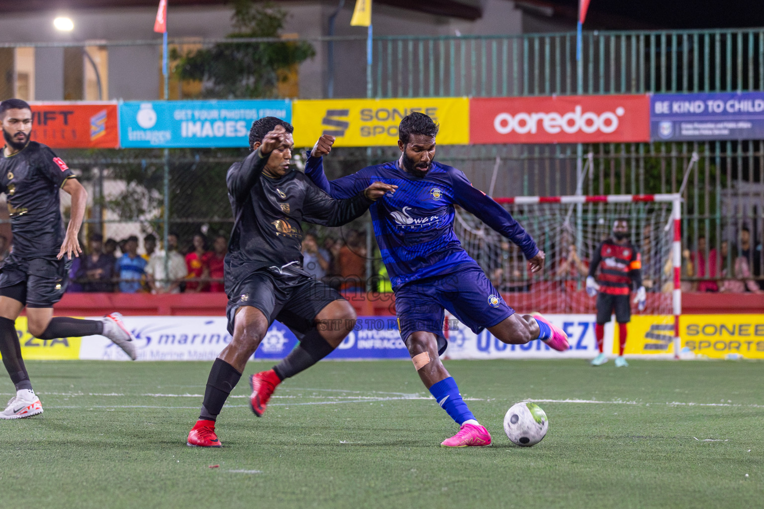 HA Baarah vs HA Utheemu in Day 5 of Golden Futsal Challenge 2024 was held on Friday, 19th January 2024, in Hulhumale', Maldives Photos: Mohamed Mahfooz Moosa / images.mv